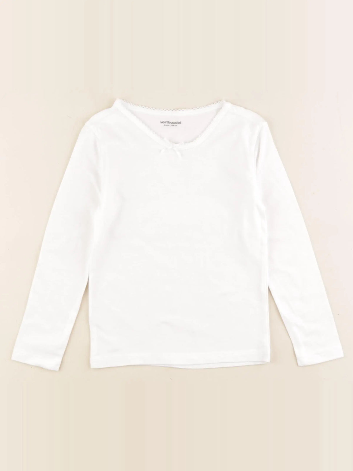 Vertbaudet - maillot de corps blanc - 4 ans