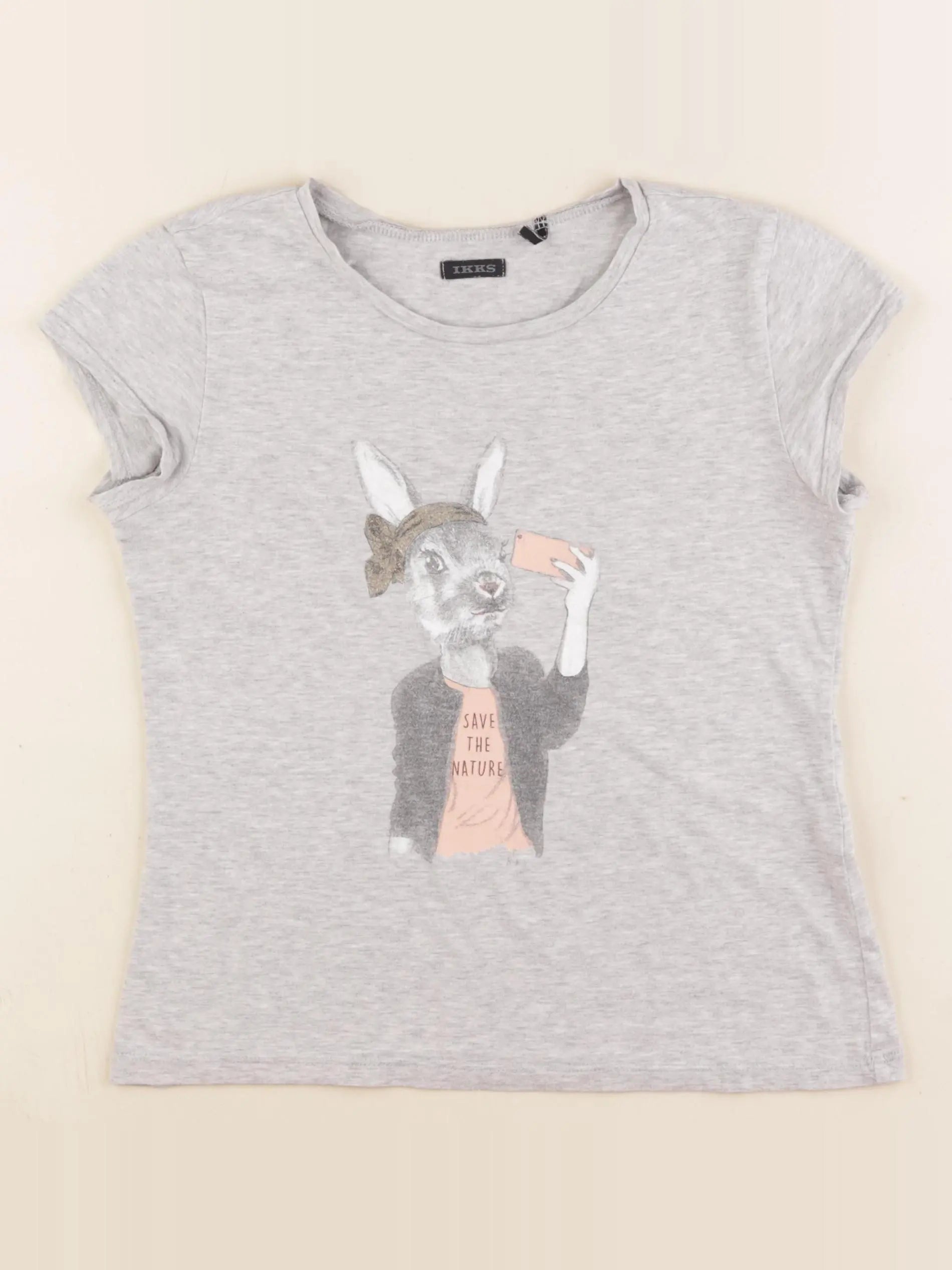 IKKS - tee-shirt gris - 10 ans