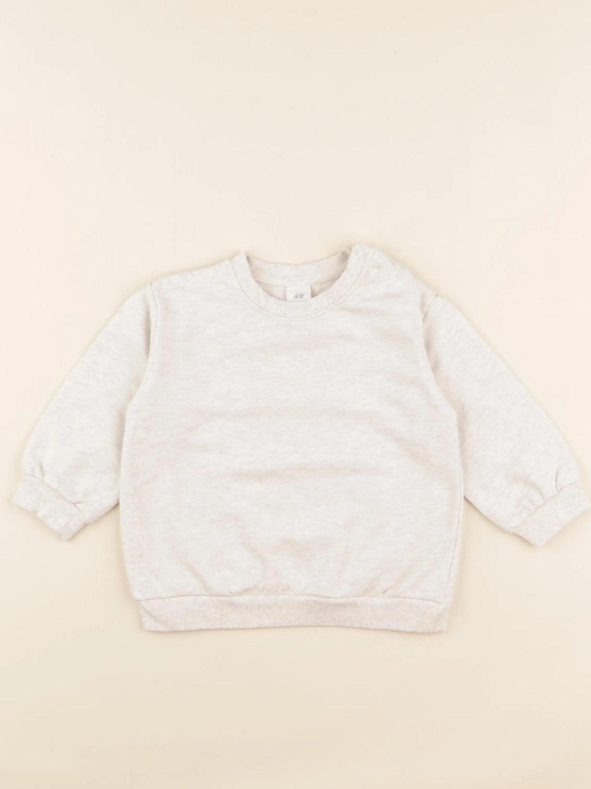 H&M - sweat beige - 12/18 mois