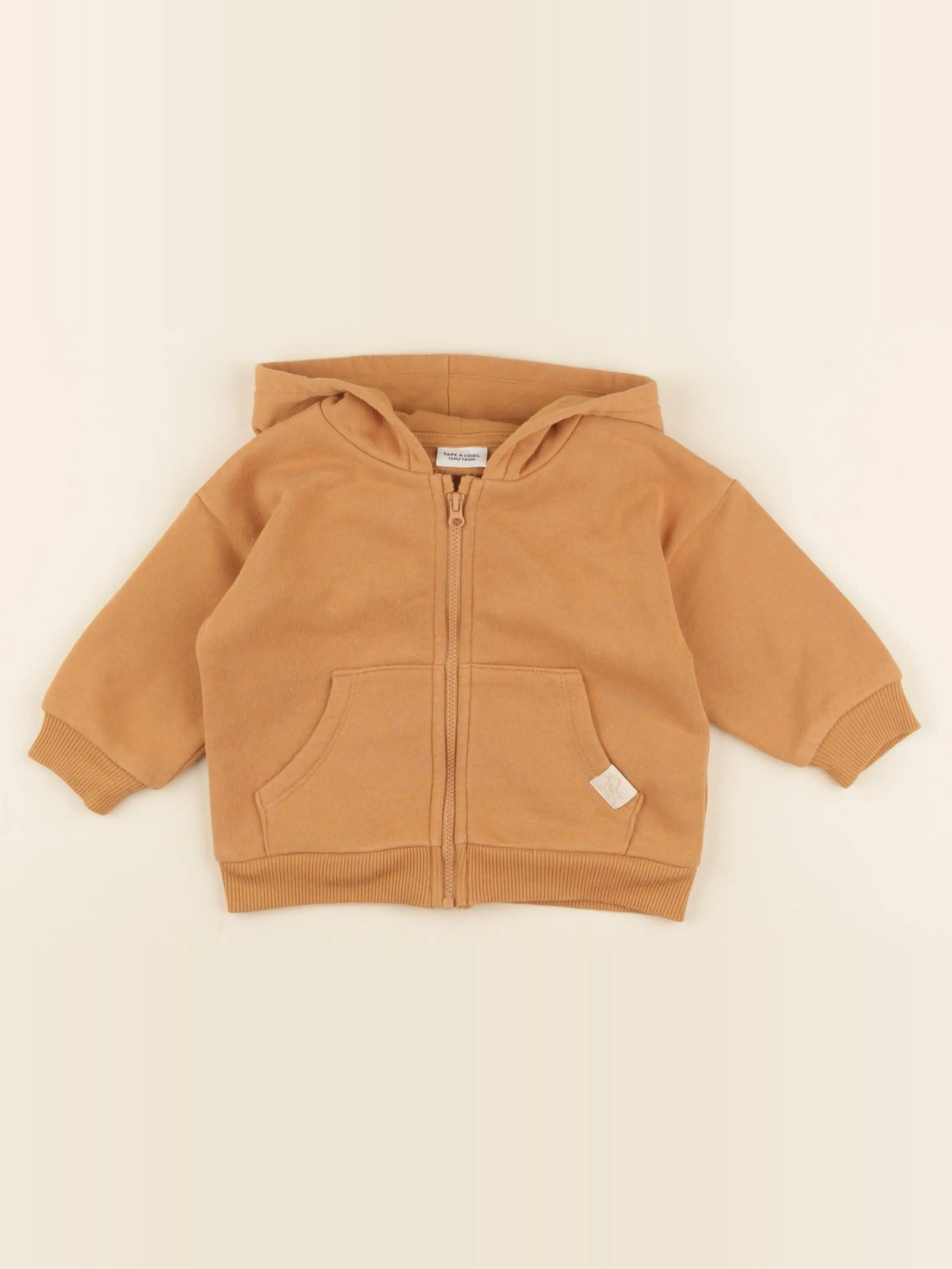 Tape à l'oeil - sweat marron - 12 mois