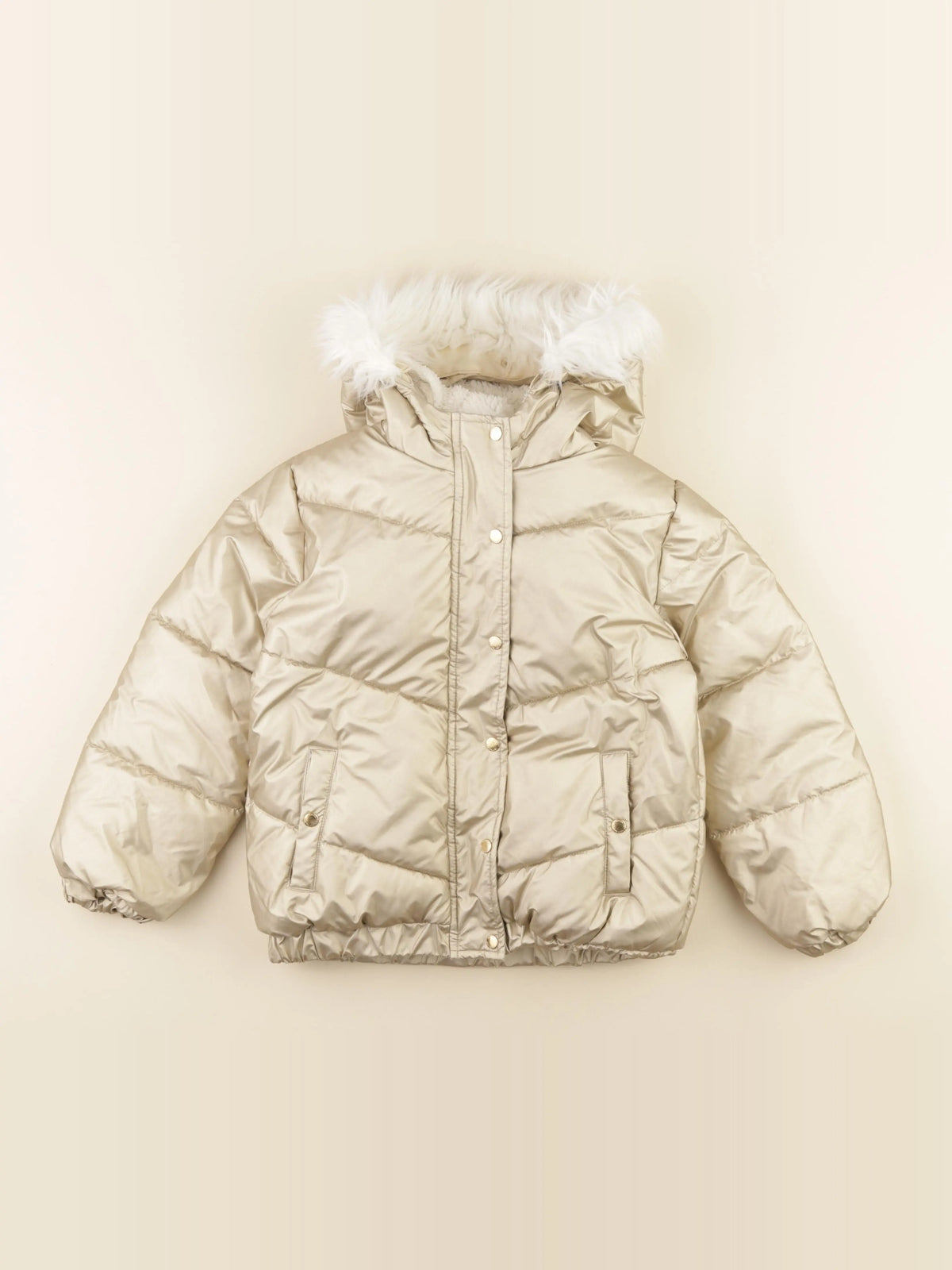 Vertbaudet - doudoune or - 8 ans