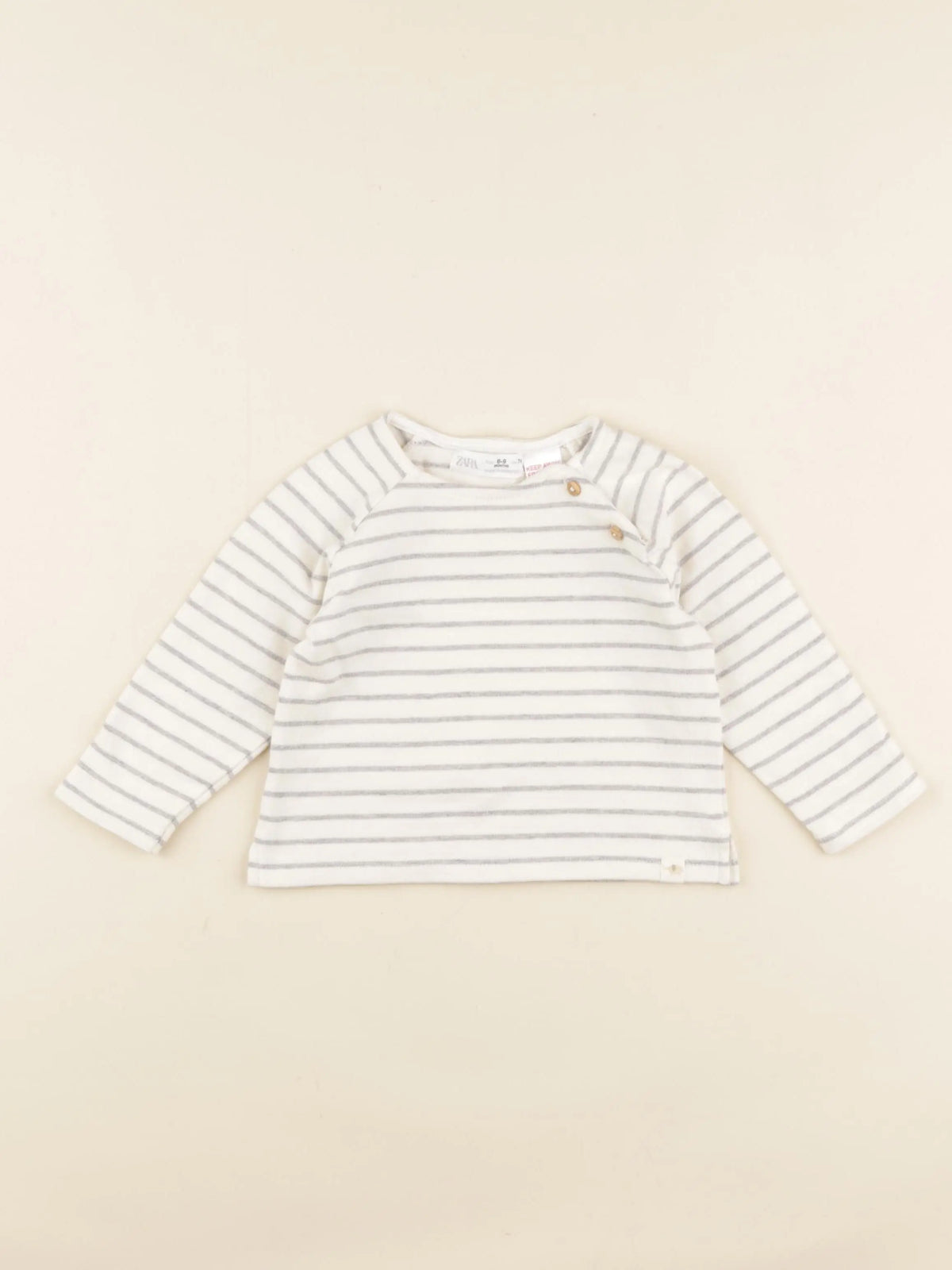Zara - tee-shirt blanc - 6/9 mois