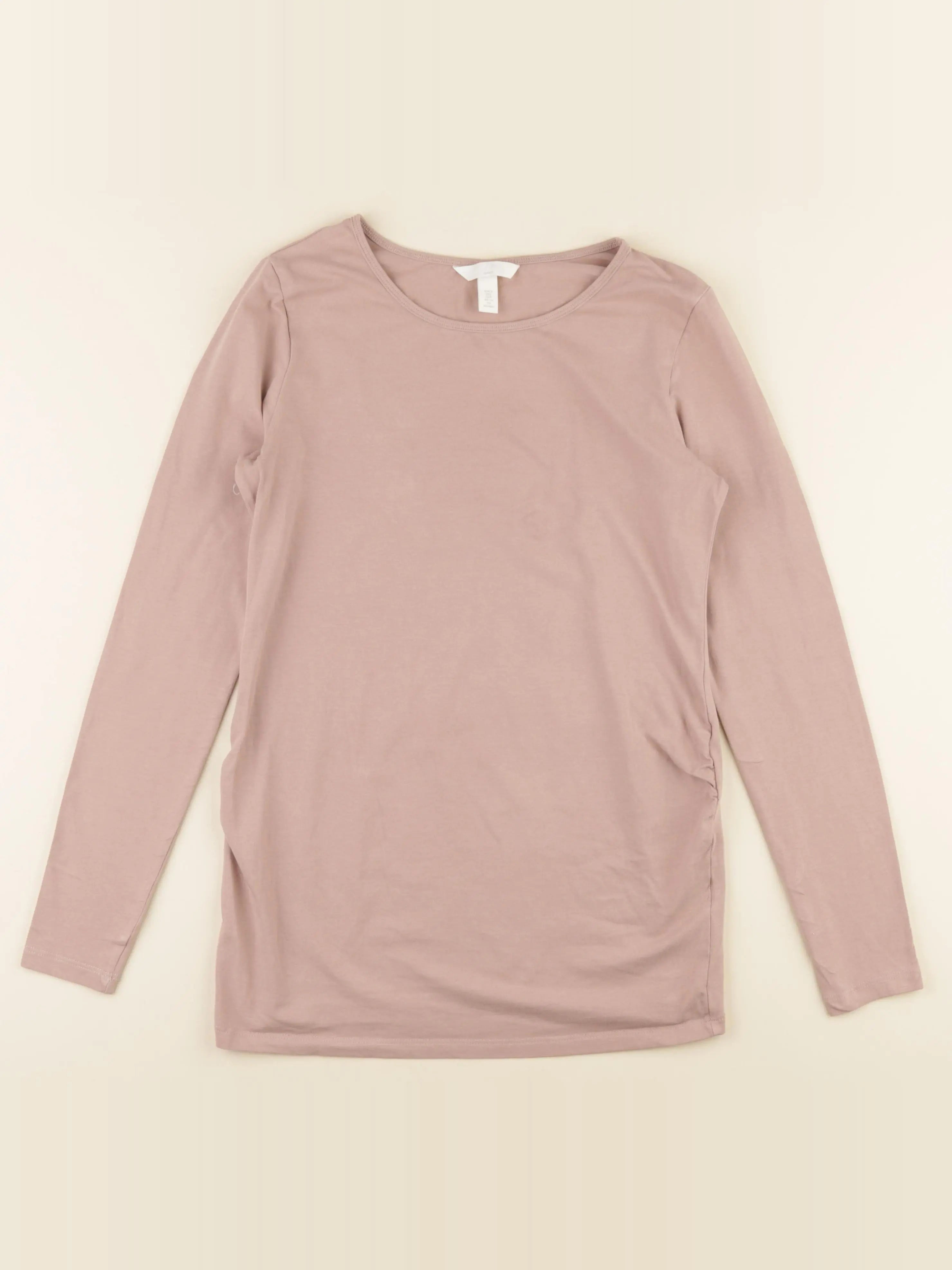 H&M - tee-shirt grossesse rose - s