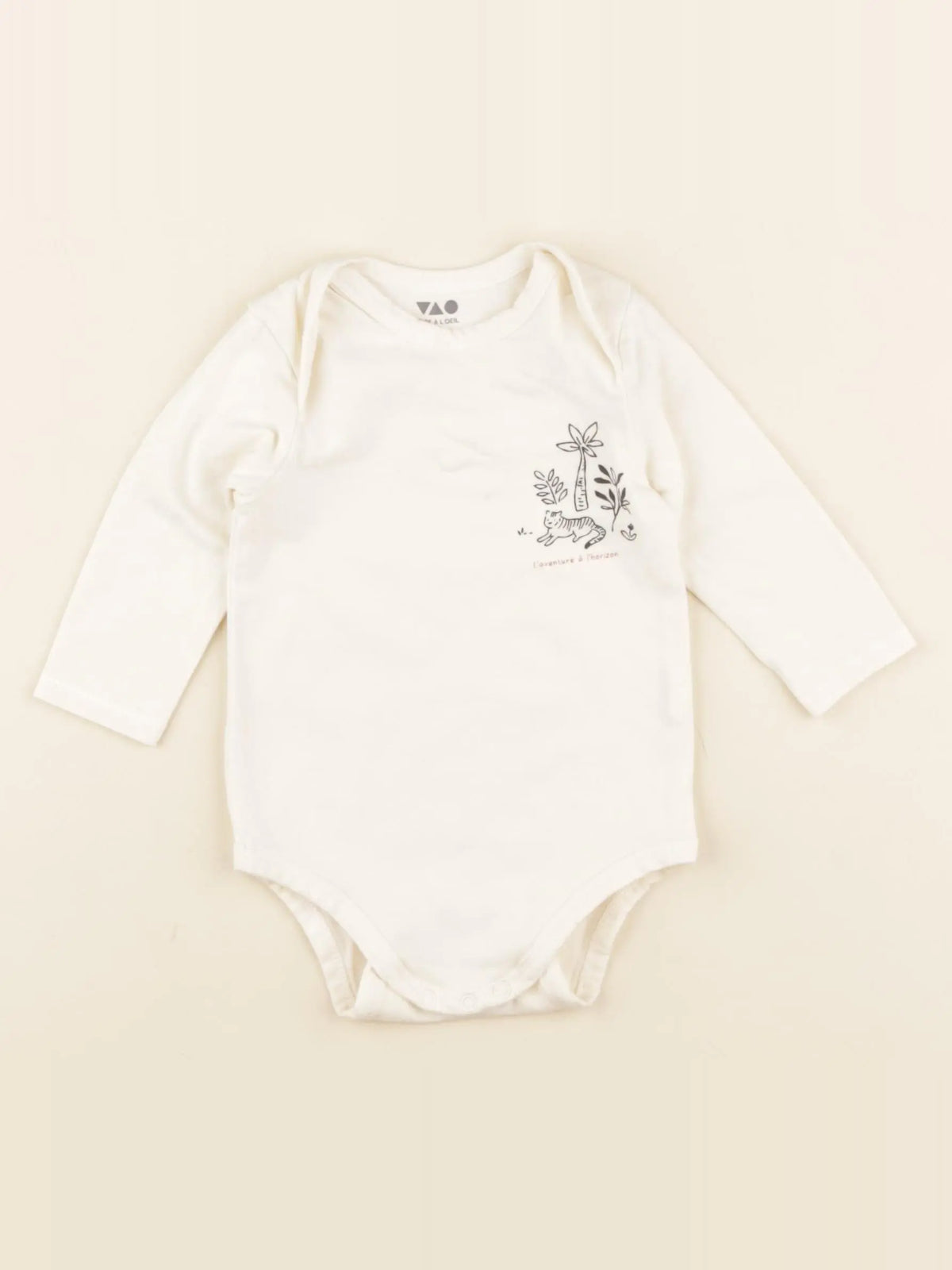 Tape à l'oeil - body beige - 9 mois