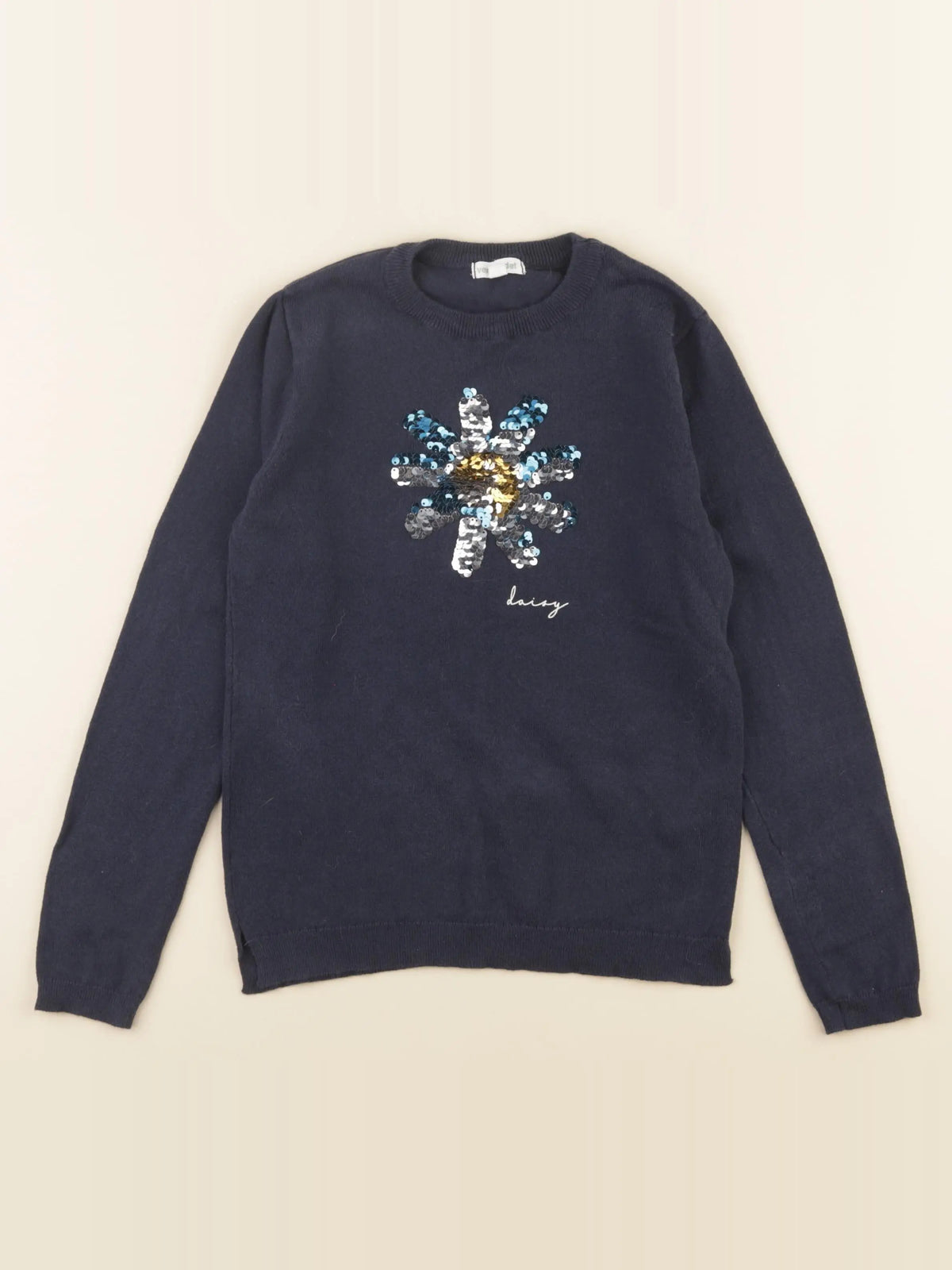 Vertbaudet - pull bleu - 8 ans