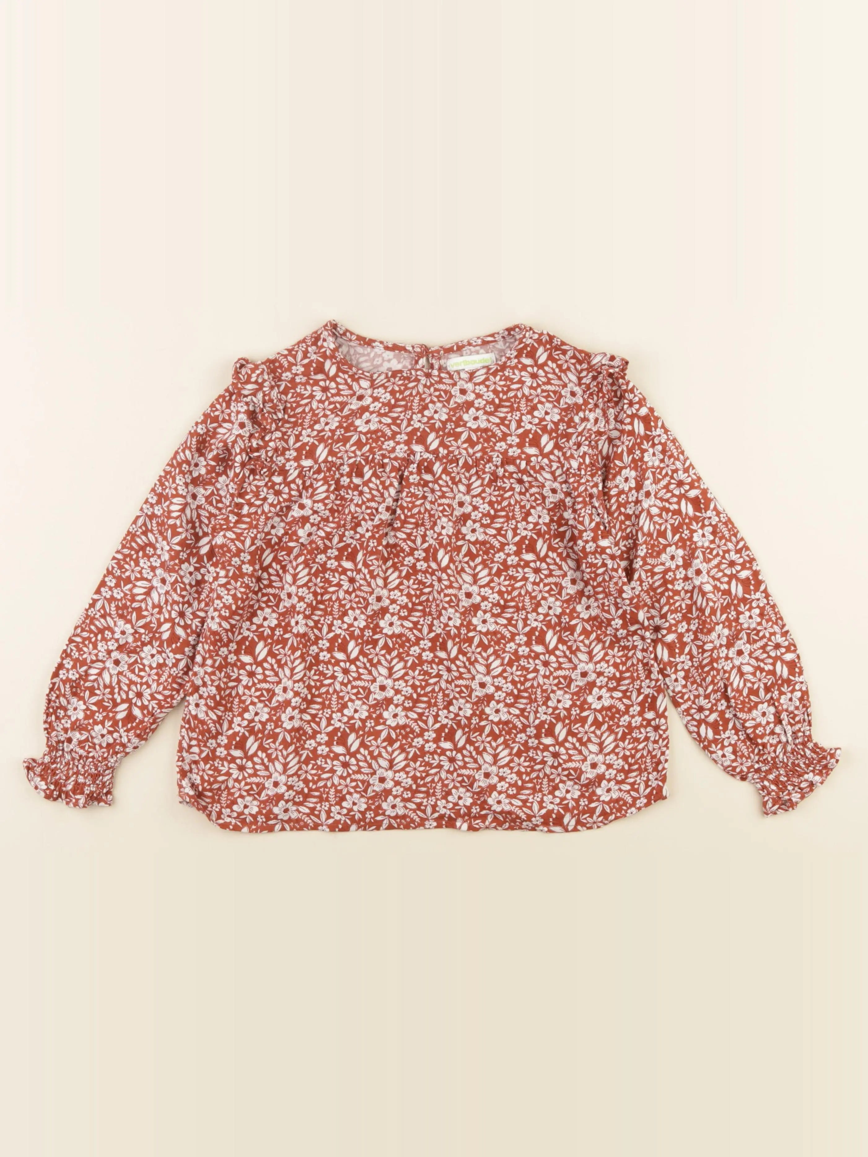 Vertbaudet - blouse rouge - 6 ans