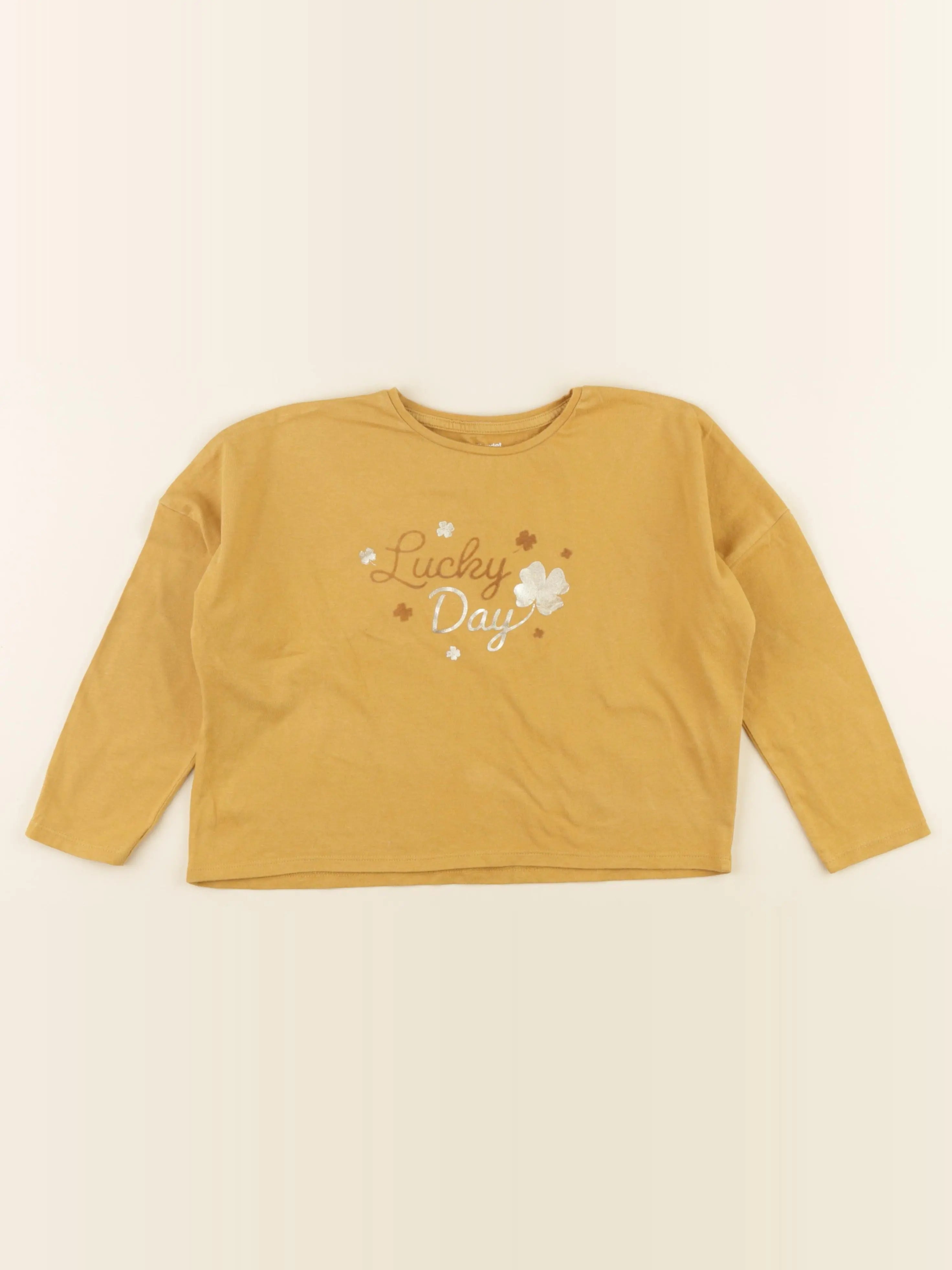 Vertbaudet - tee-shirt jaune - 6 ans