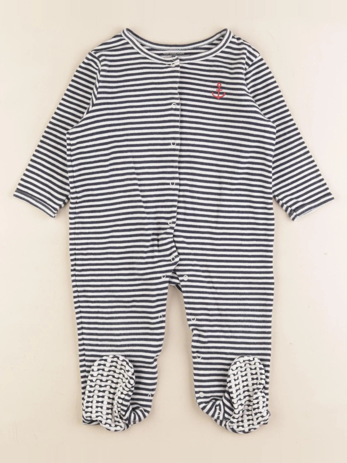 Vertbaudet - pyjama coton bleu - 24 mois