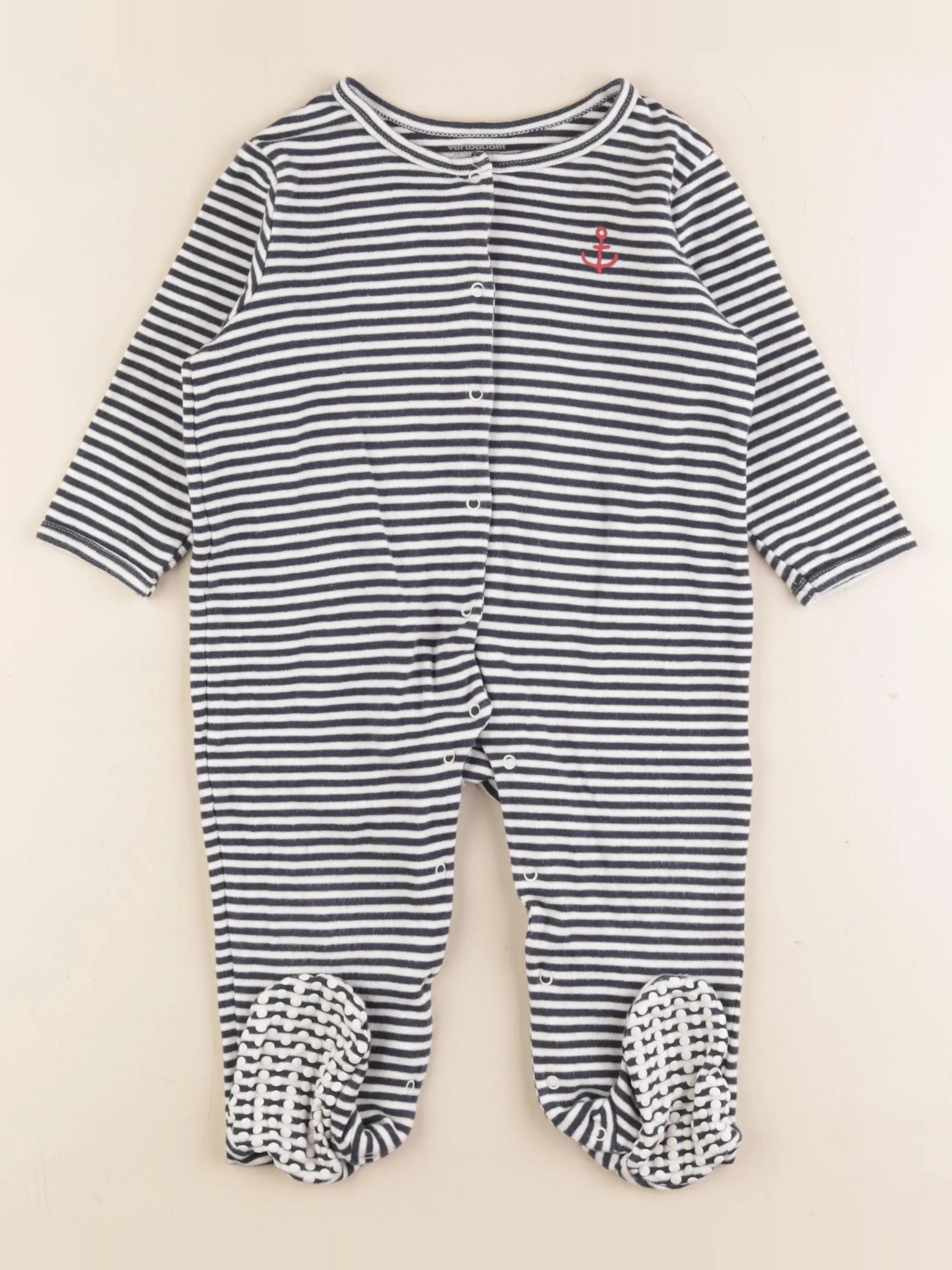 Vertbaudet - pyjama coton bleu - 24 mois