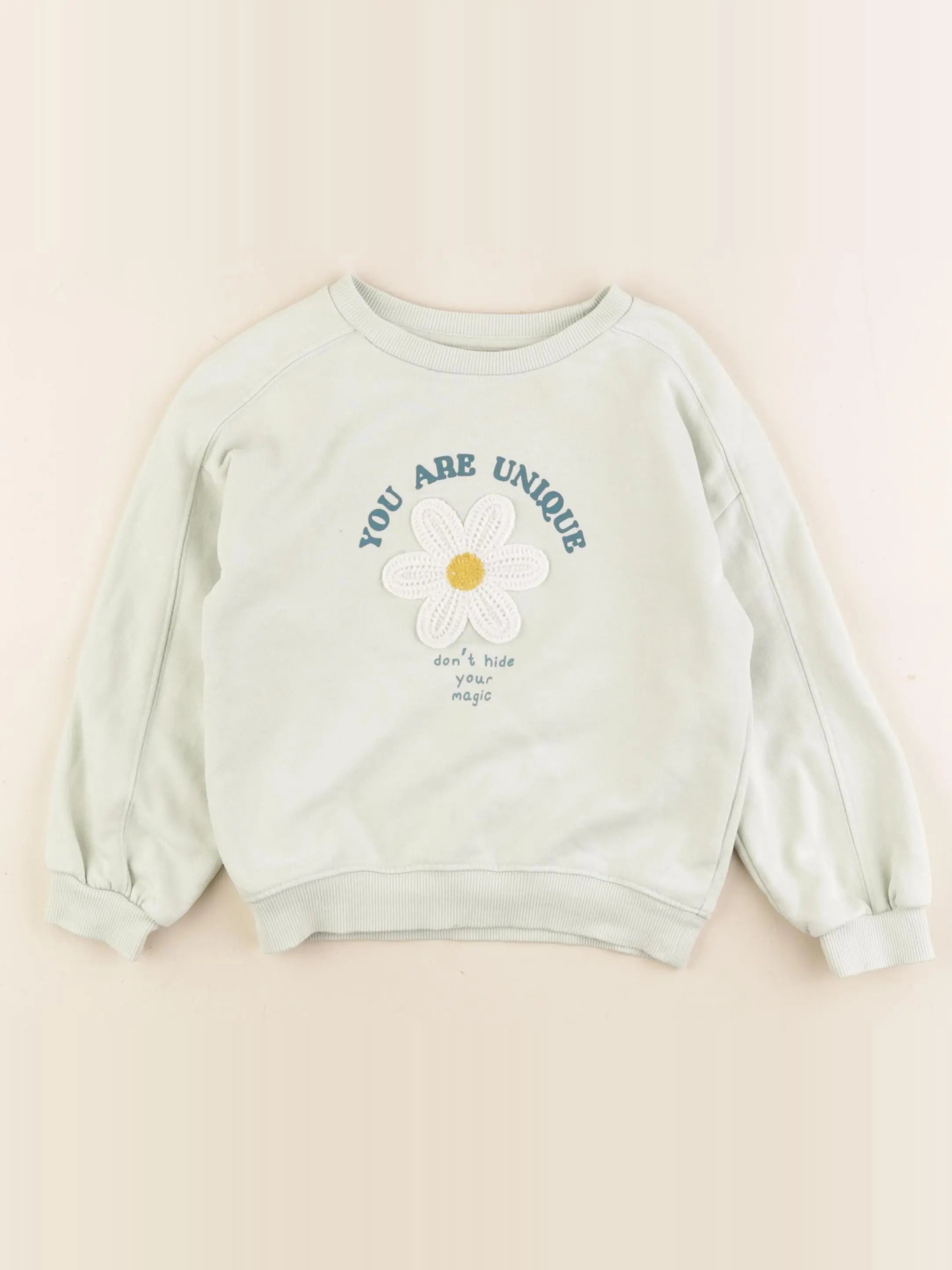 Vertbaudet - sweat vert - 4 ans