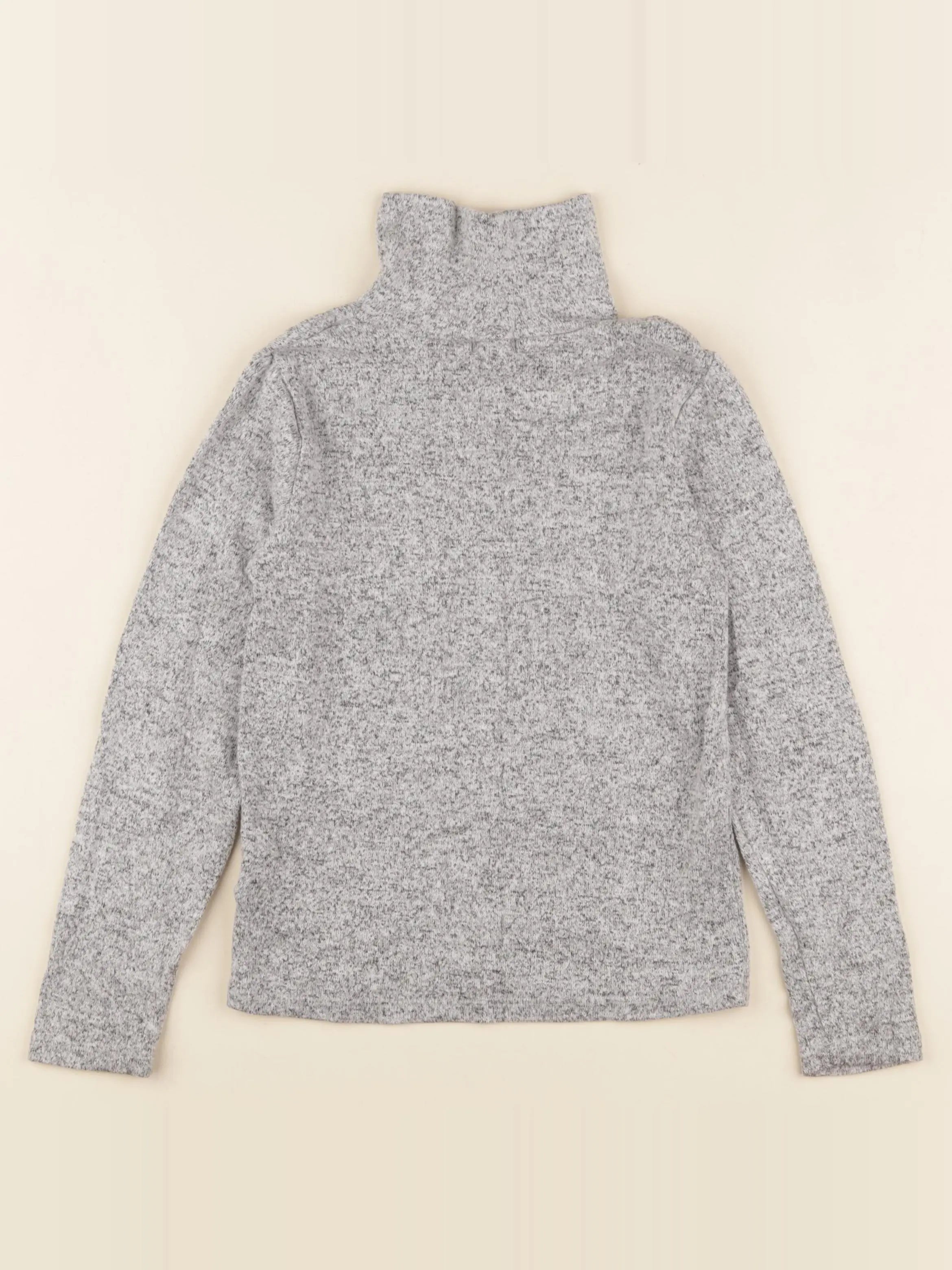 Vertbaudet - sous-pull gris - 8 ans