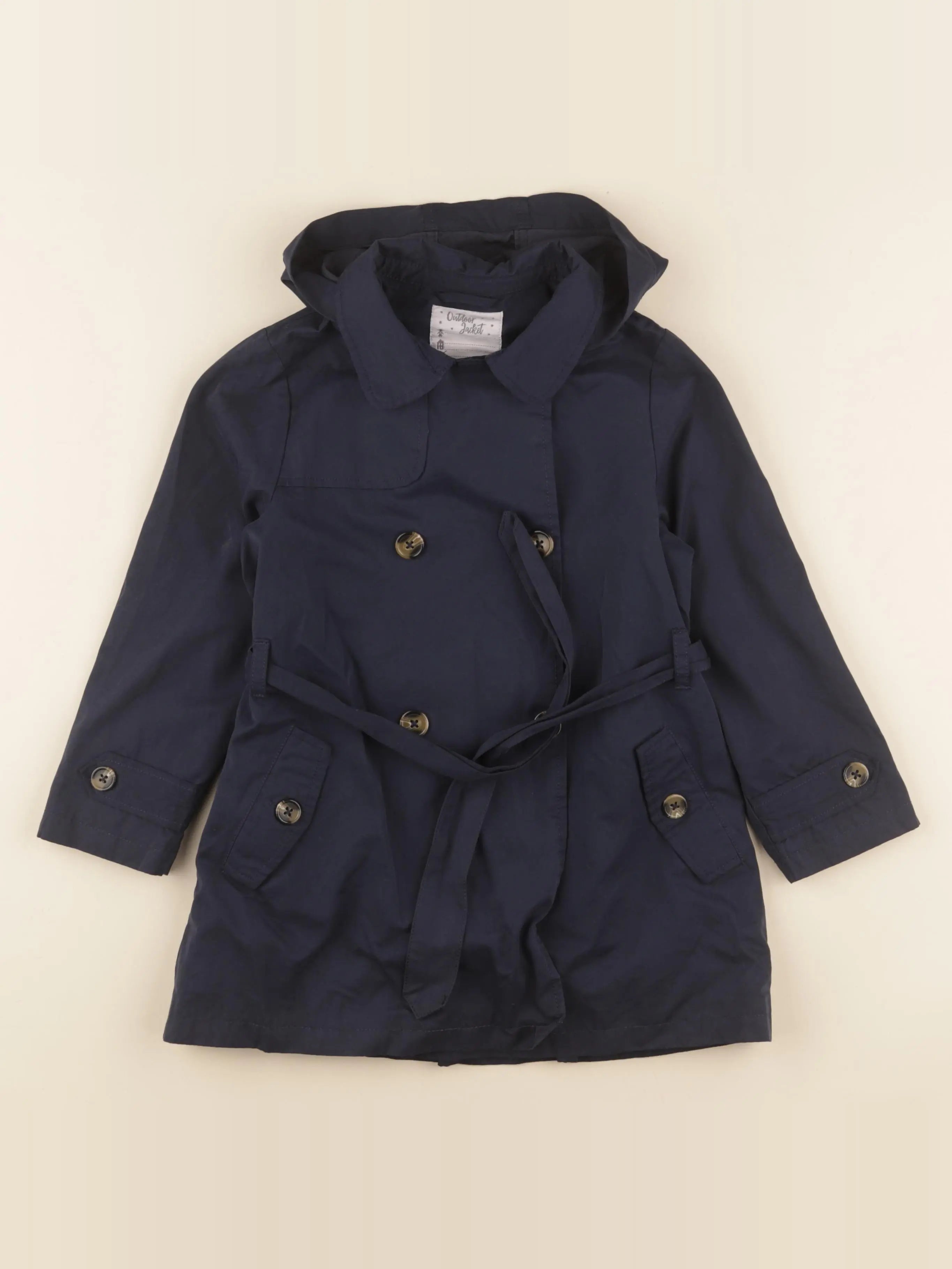 Vertbaudet - trench bleu - 7 ans