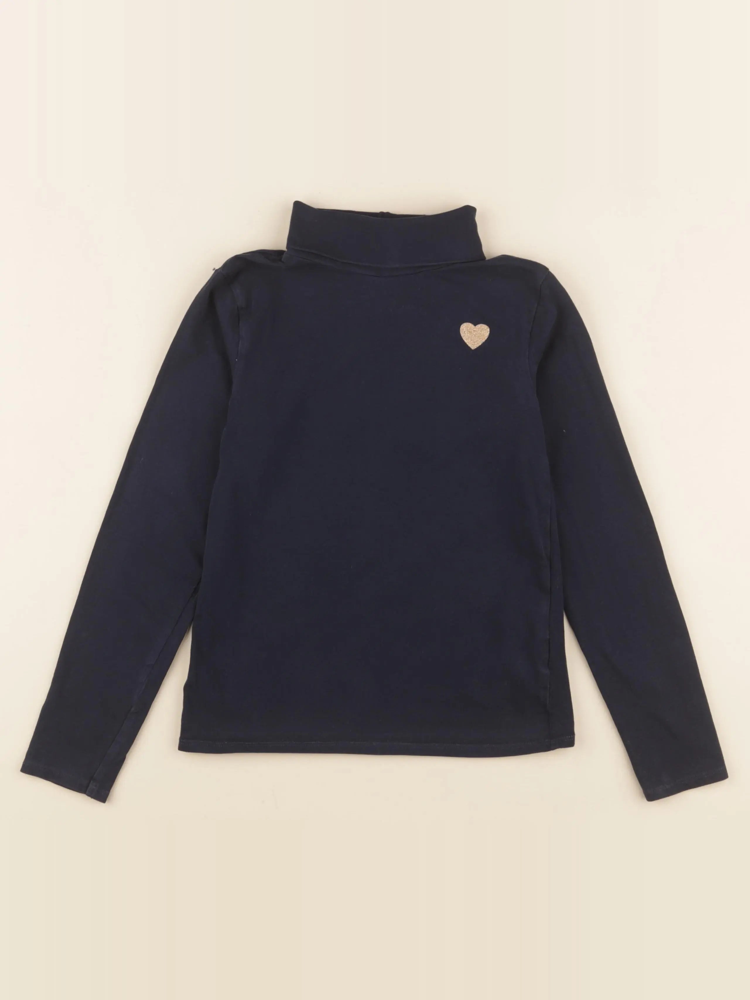 Vertbaudet - sous-pull bleu - 8 ans