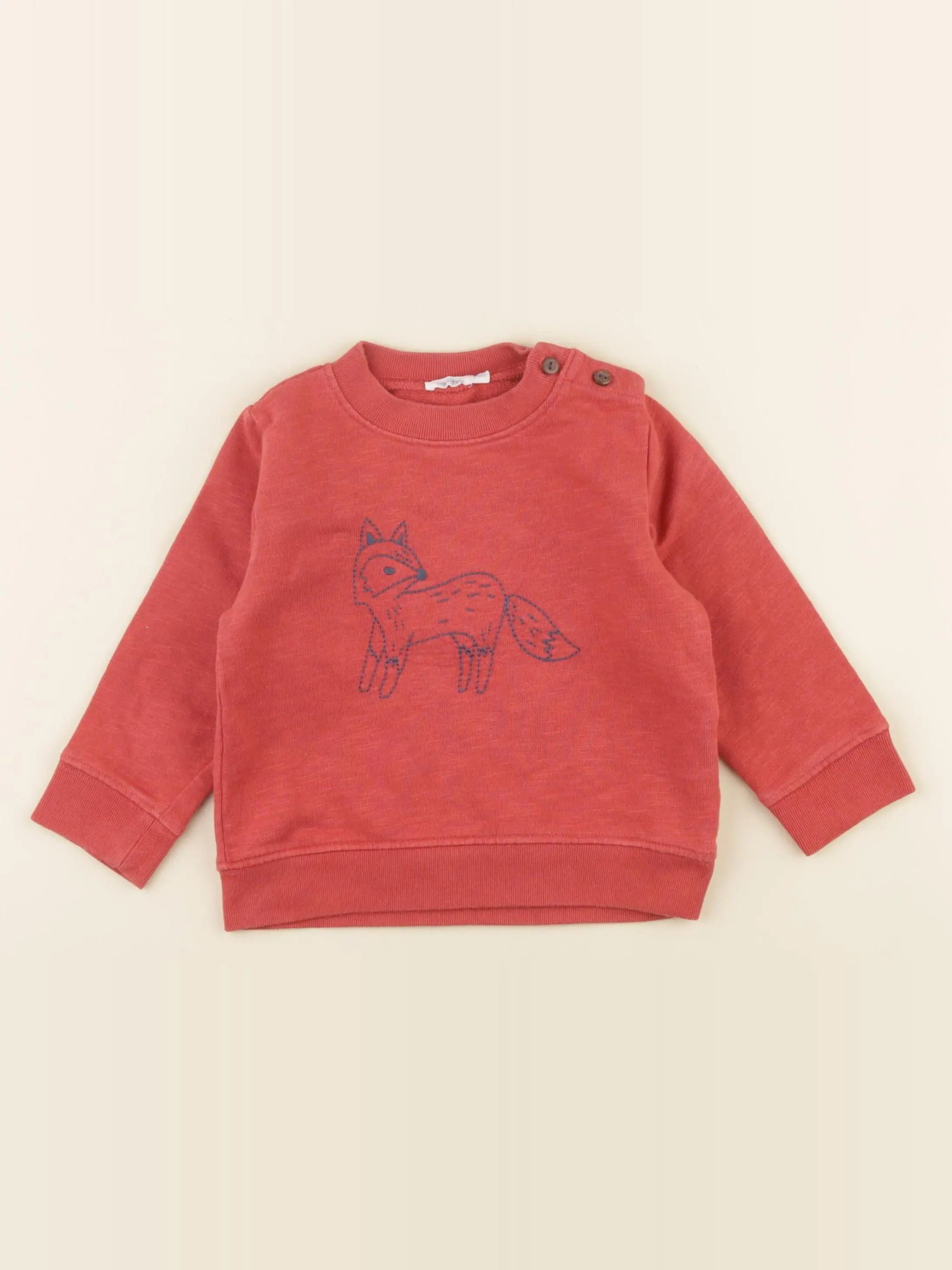 Boutchou - sweat rouge - 18 mois