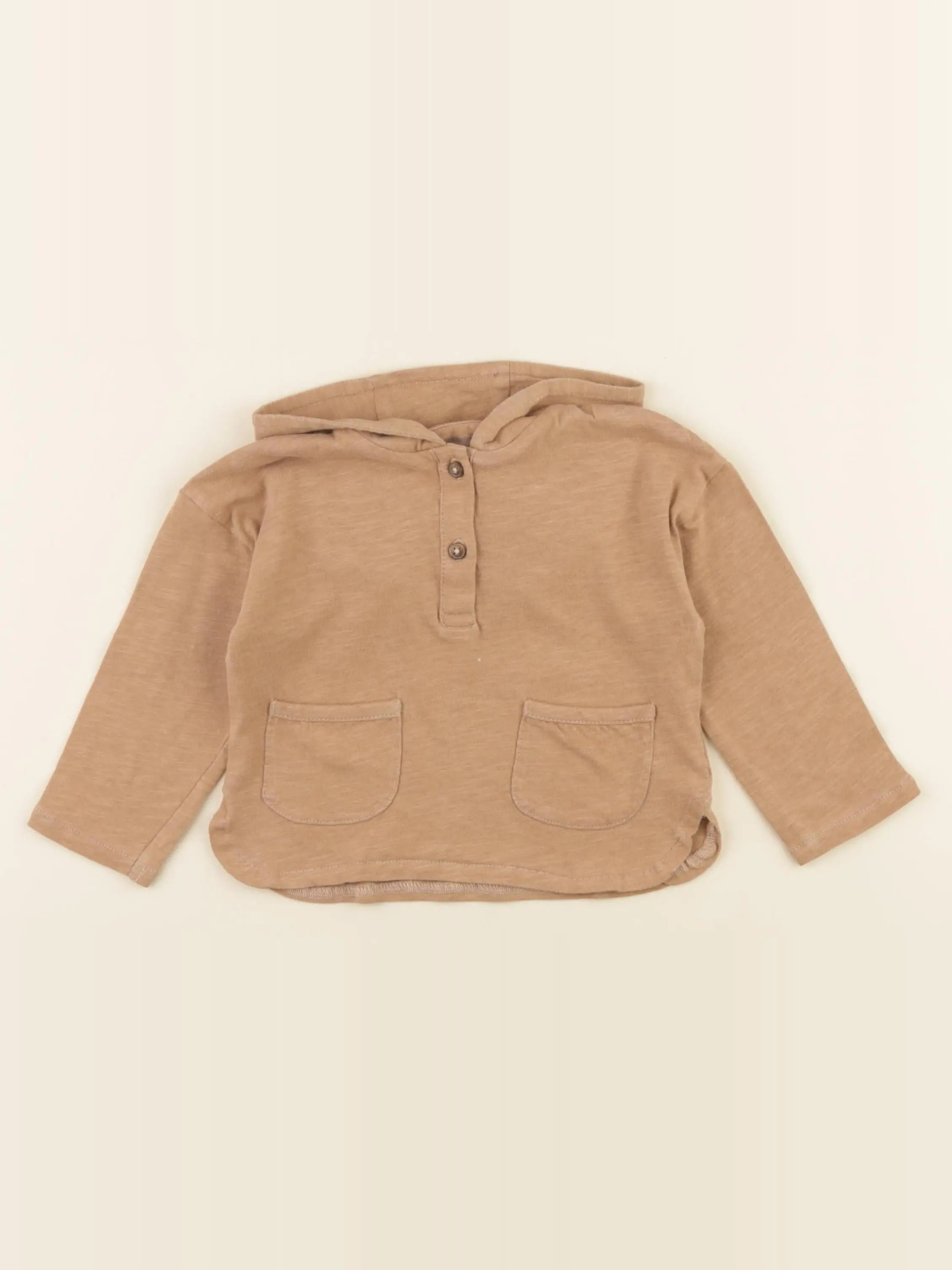 Vertbaudet - tee-shirt marron - 18 mois