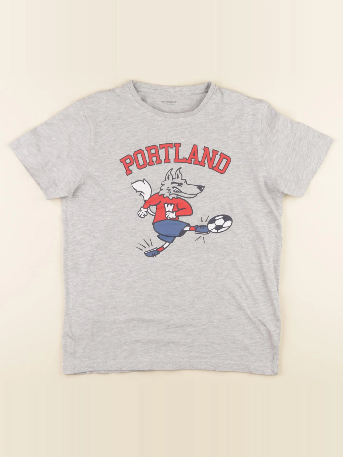 Vertbaudet - tee-shirt gris - 14 ans