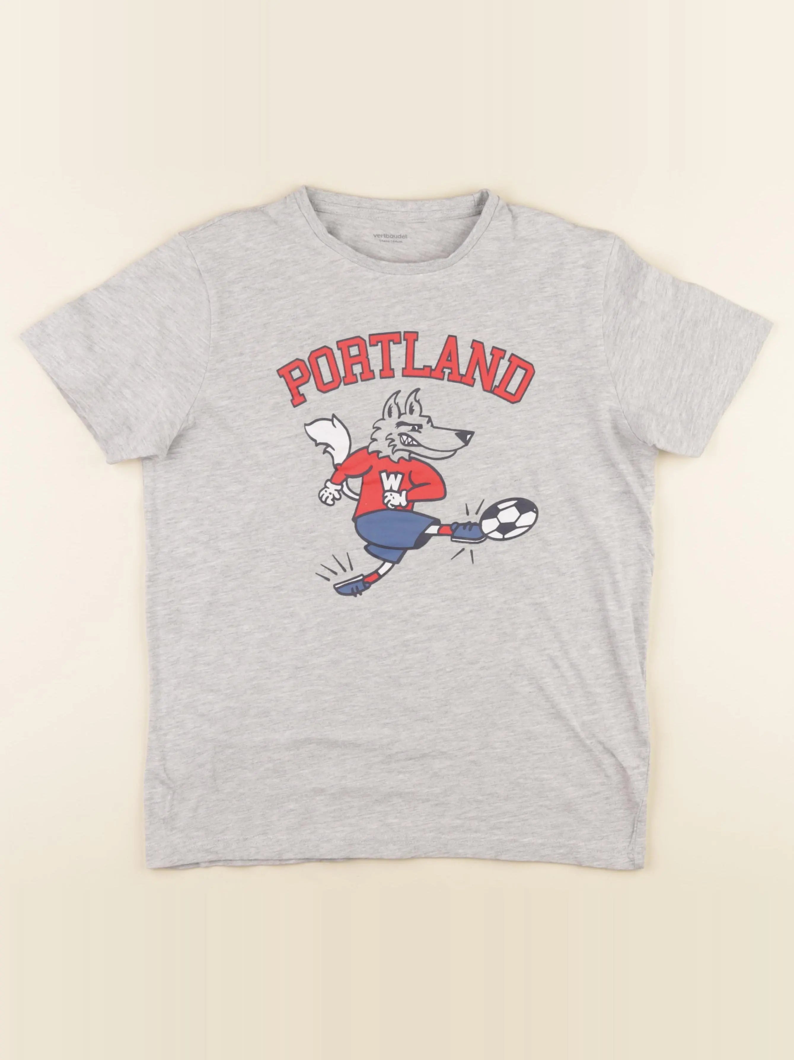 Vertbaudet - tee-shirt gris - 14 ans