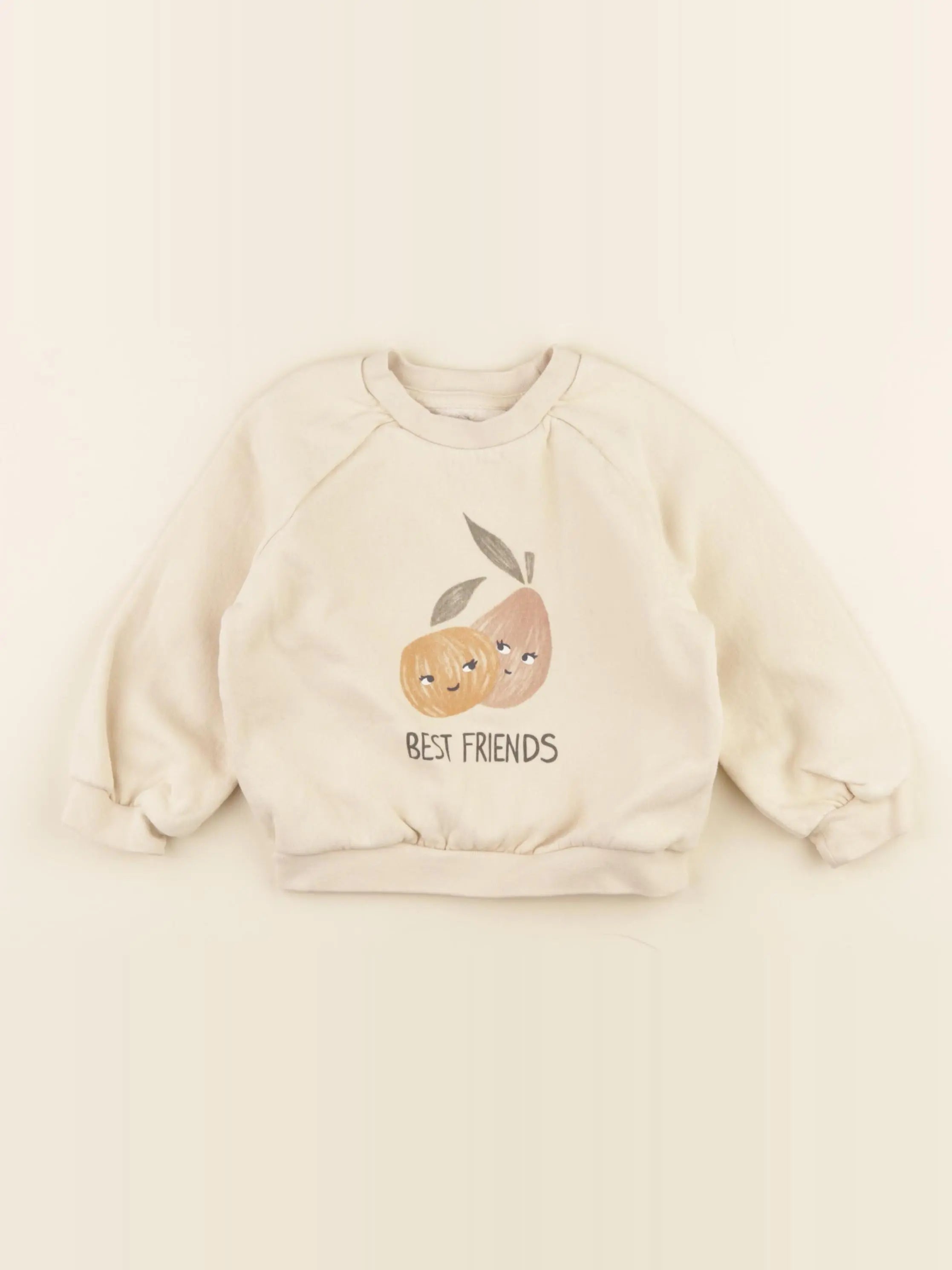 Vertbaudet - sweat beige - 2 ans