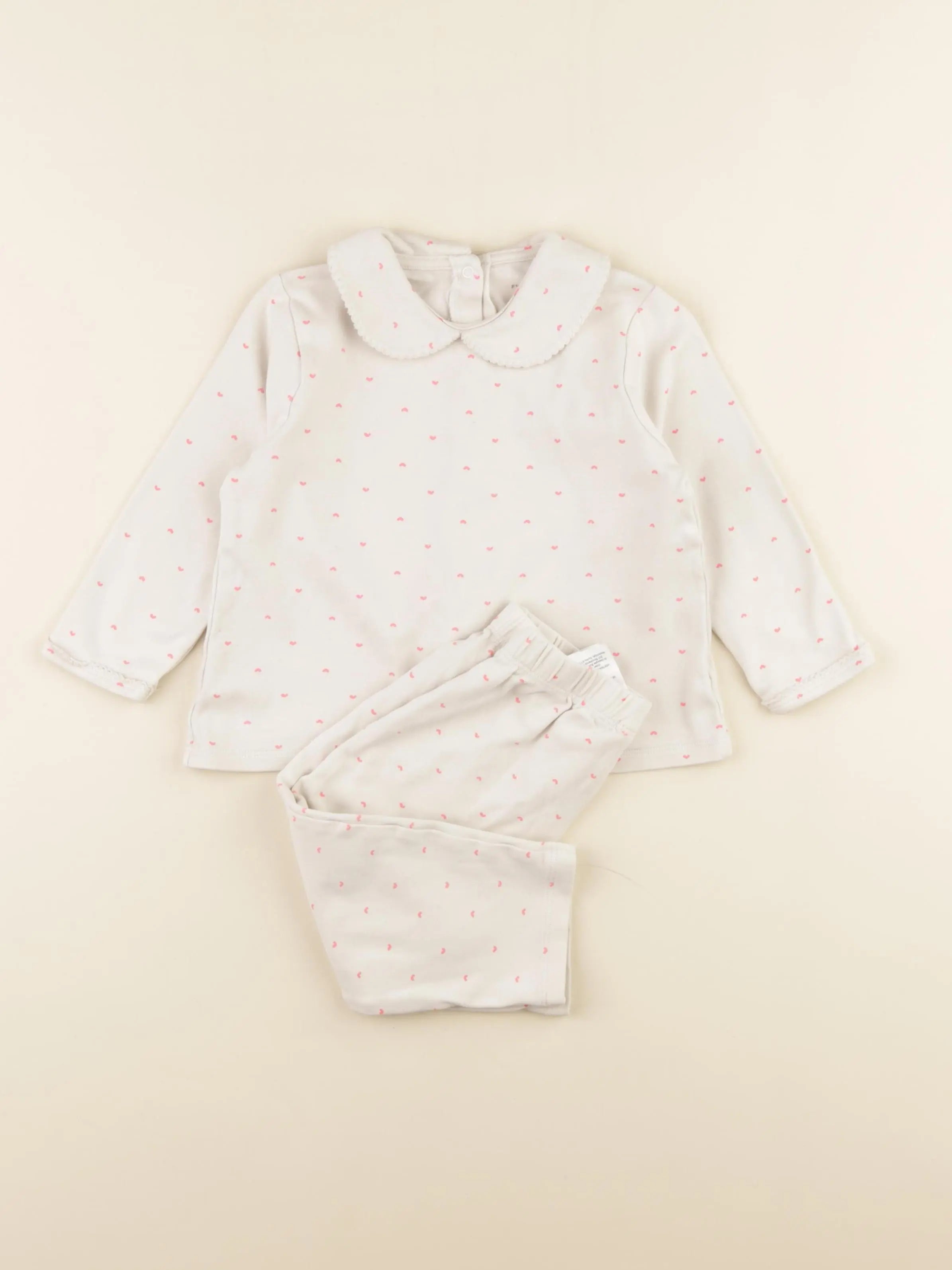 Vertbaudet - pyjama coton beige - 3 ans