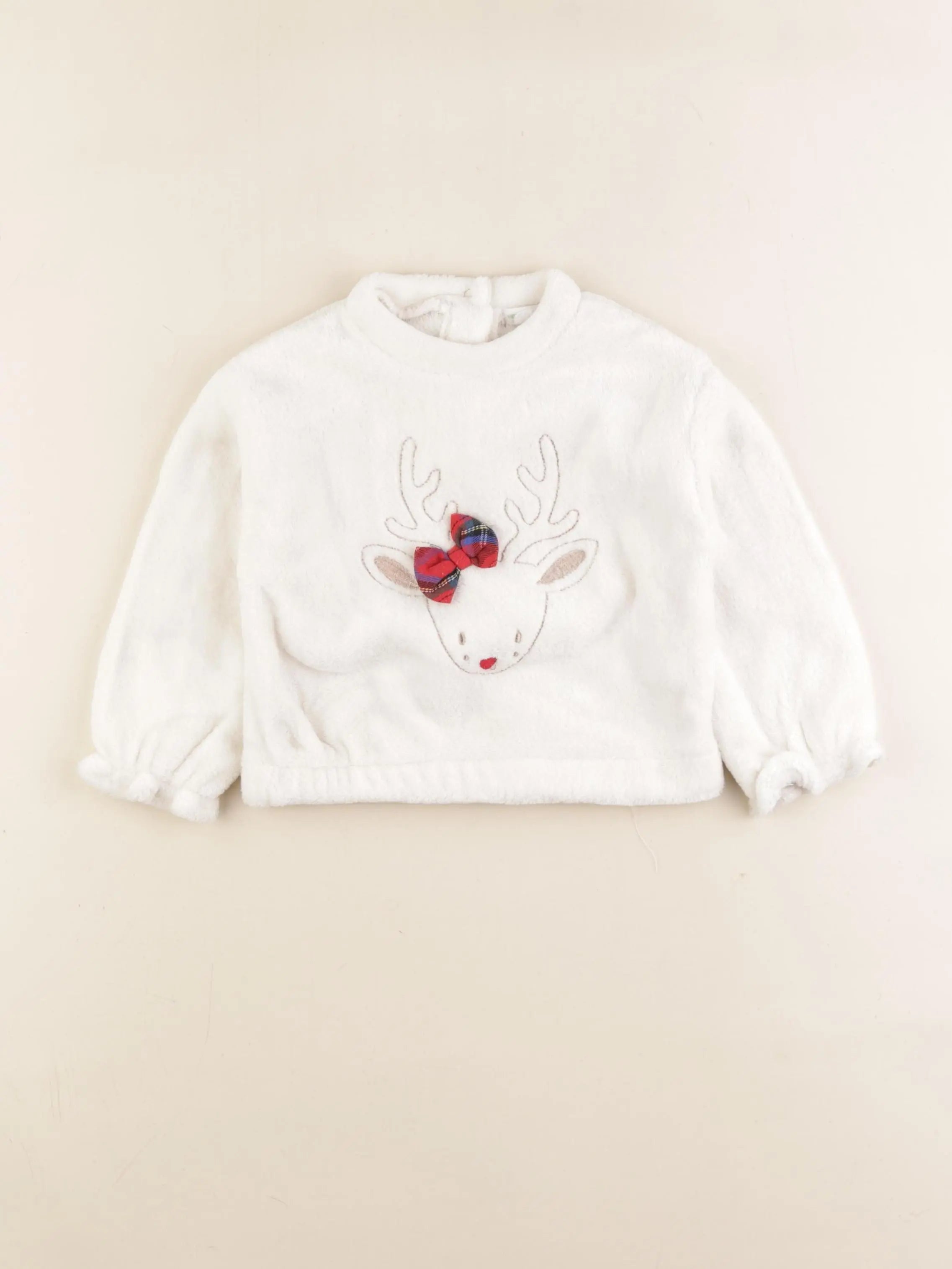 Vertbaudet - polaire blanc - 24 mois