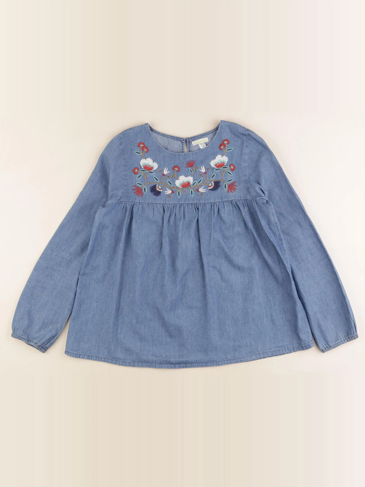 Vertbaudet - blouse bleu - 10 ans