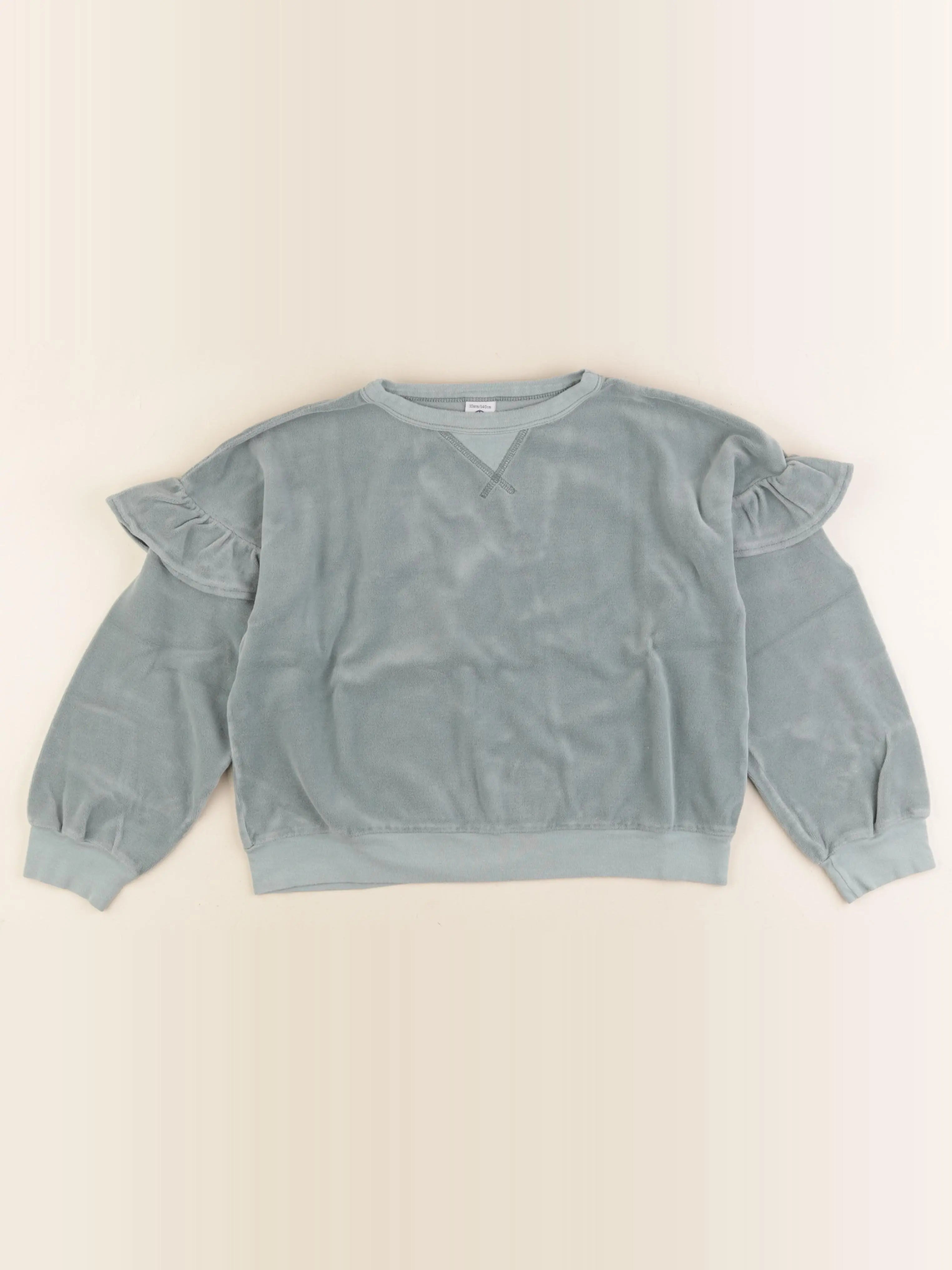 Petit Bateau - polaire vert - 10 ans