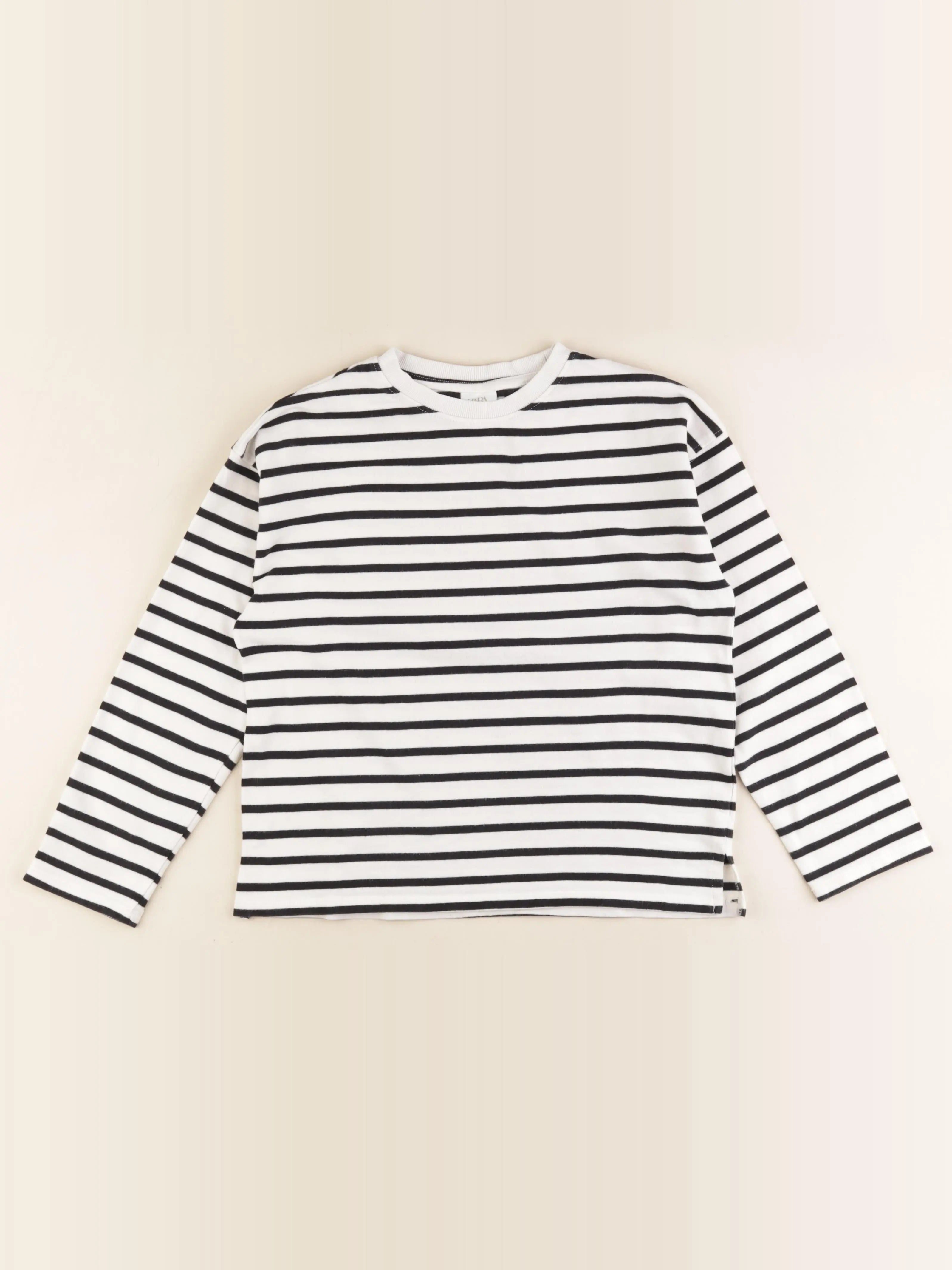Zara - tee-shirt blanc, bleu - 9/10 ans