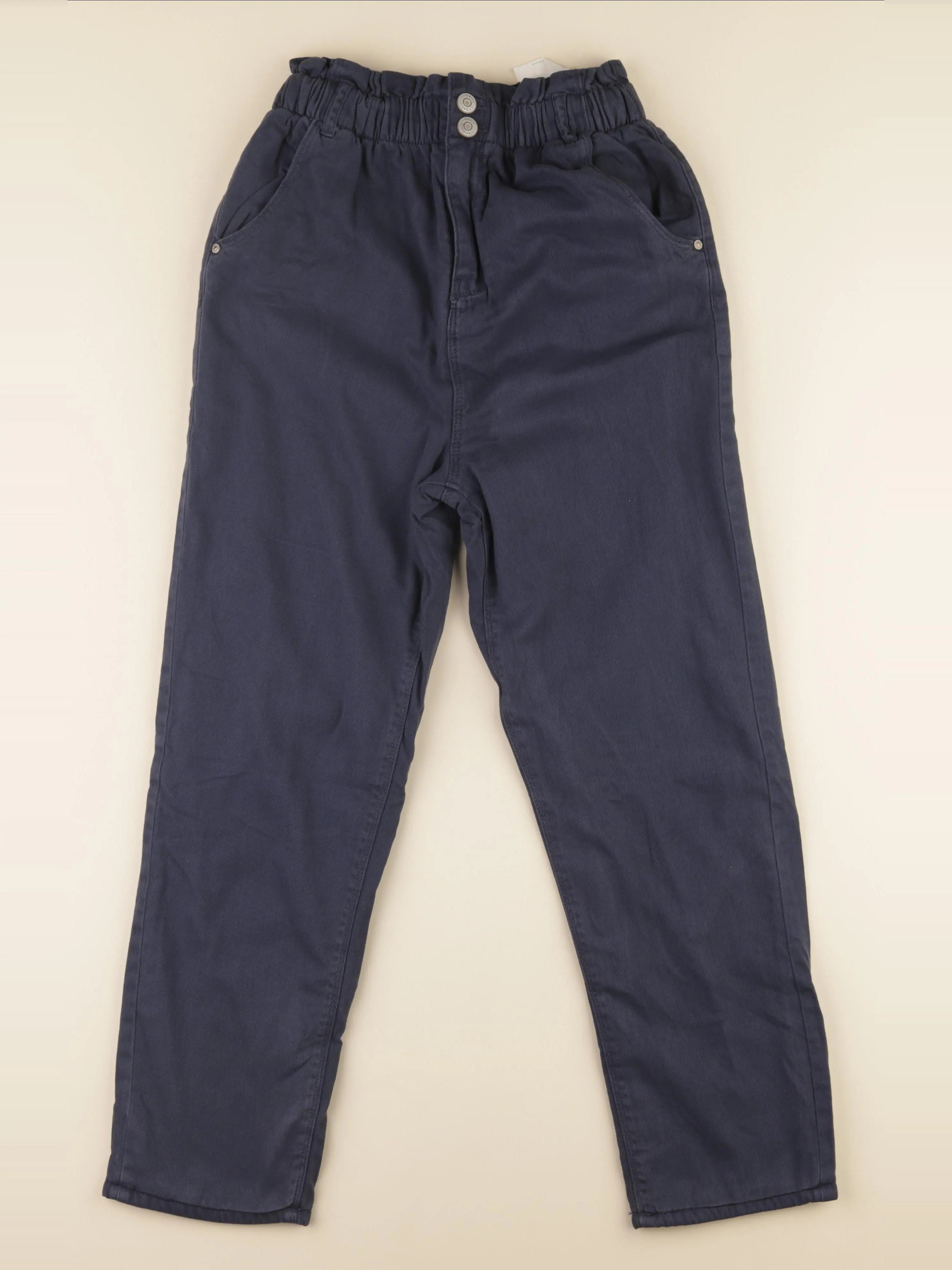 Vertbaudet - pantalon doublé bleu - 12 ans