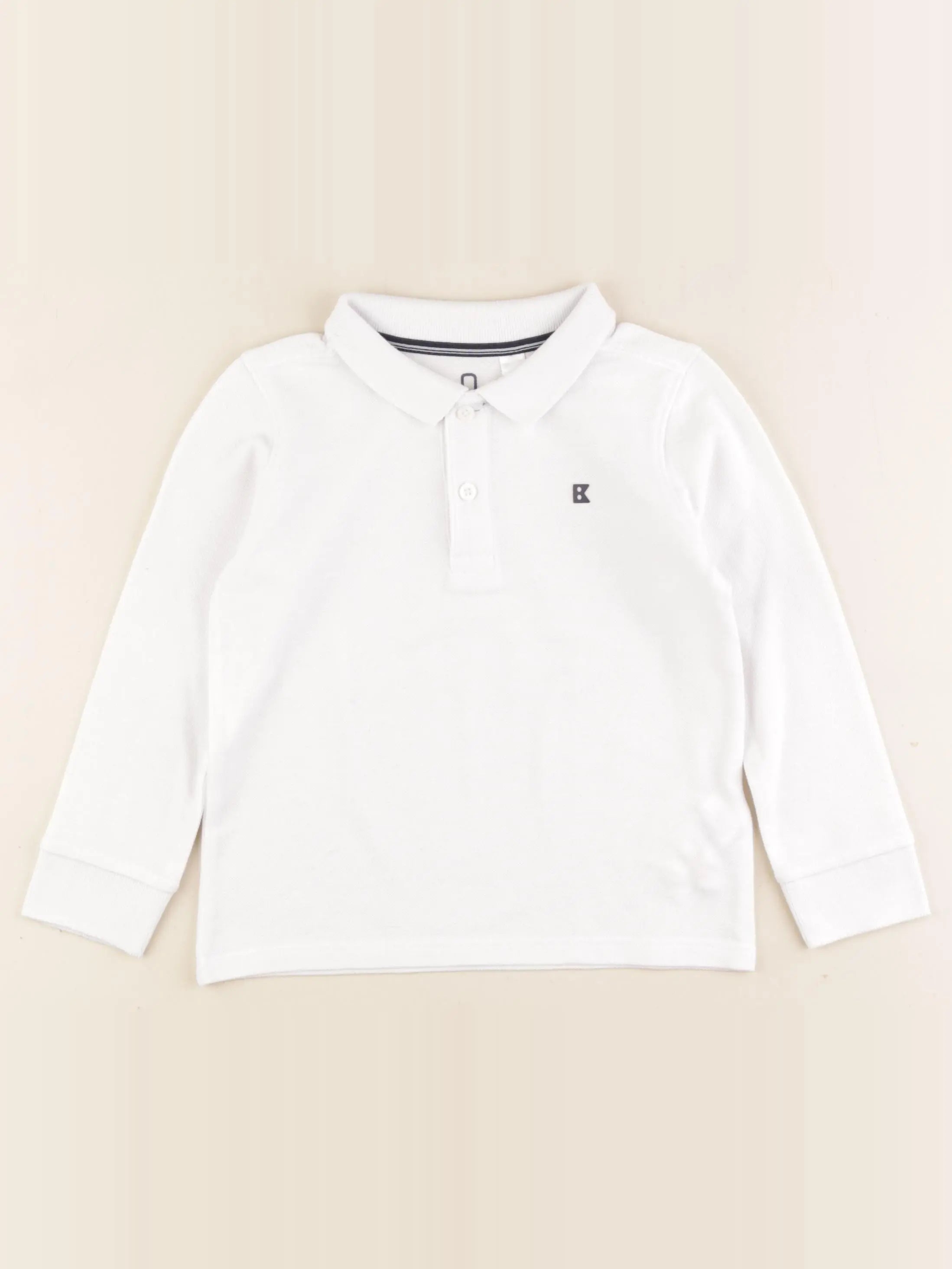 Okaidi - polo blanc - 4 ans