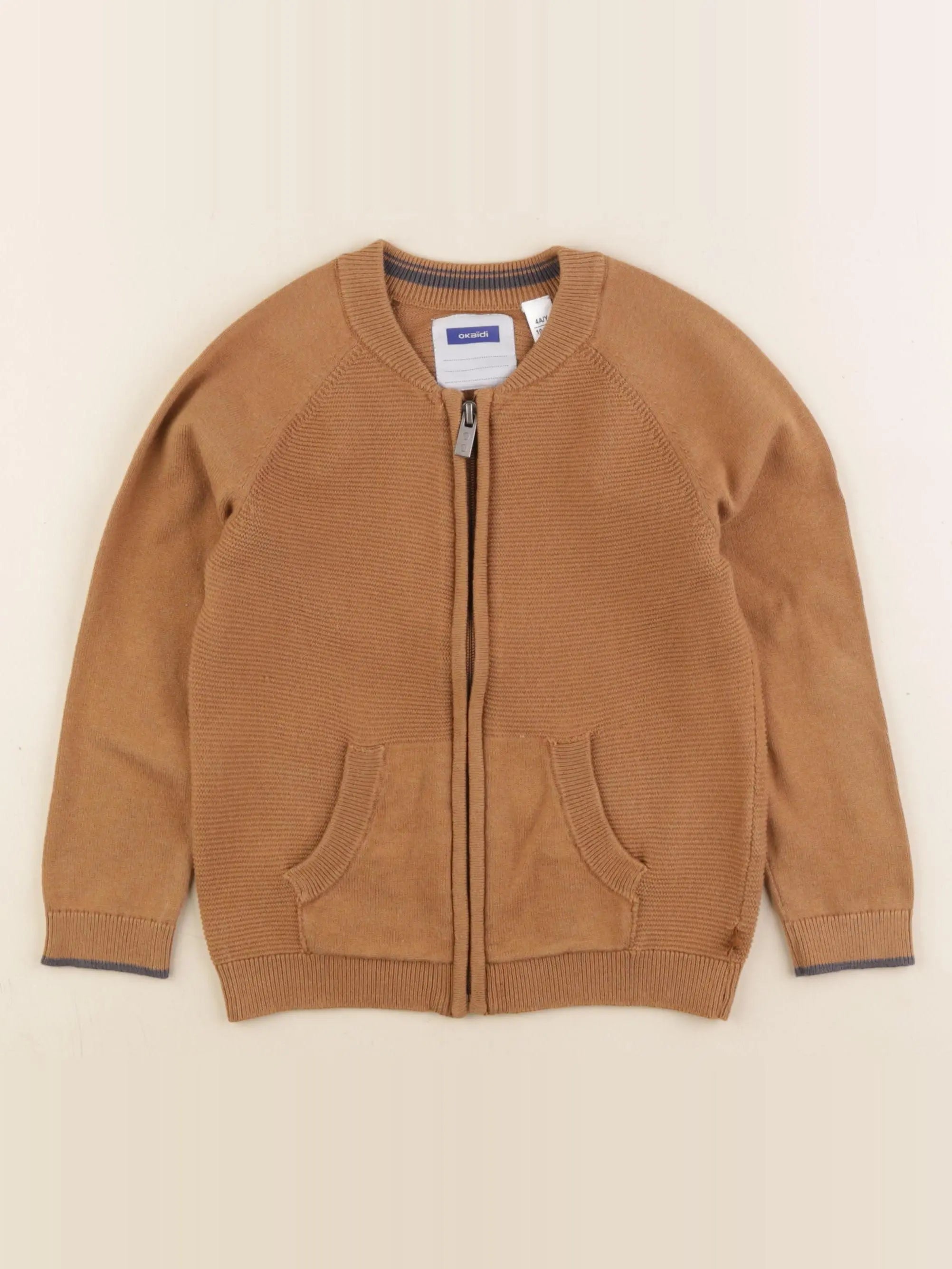 Okaidi - gilet marron - 4 ans