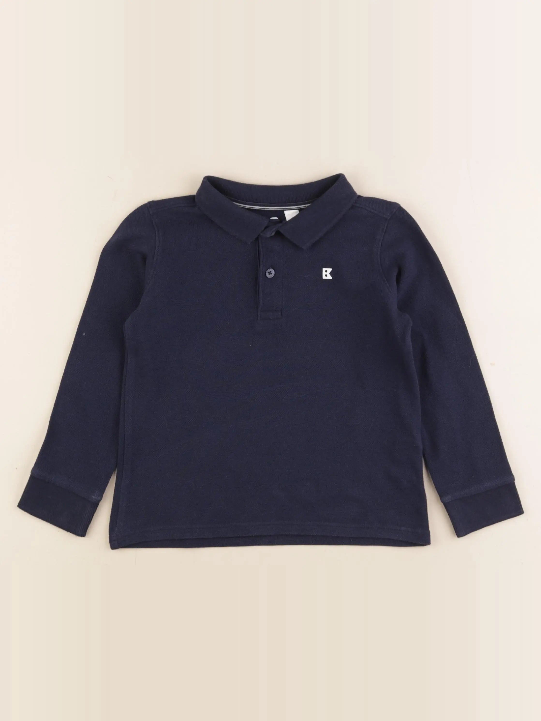 Okaidi - polo bleu - 4 ans