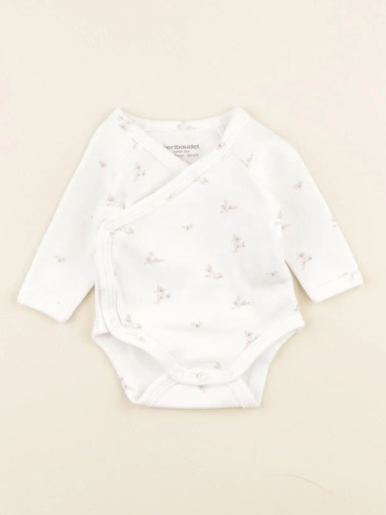 Vertbaudet - body blanc - 0 mois