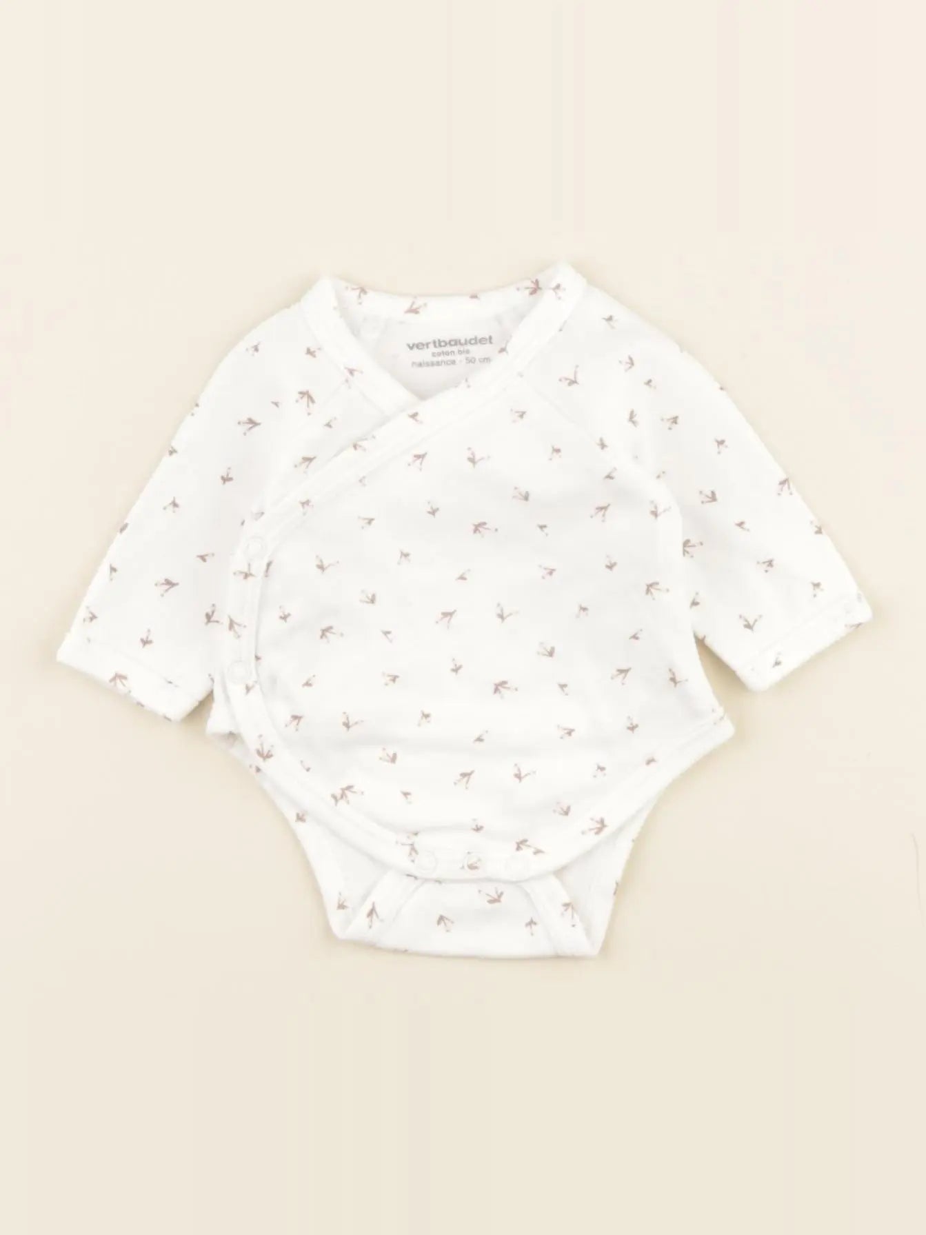 Vertbaudet - body blanc - 0 mois