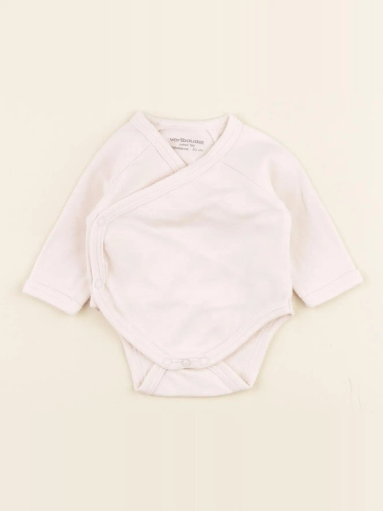 Vertbaudet - body rose - 0 mois