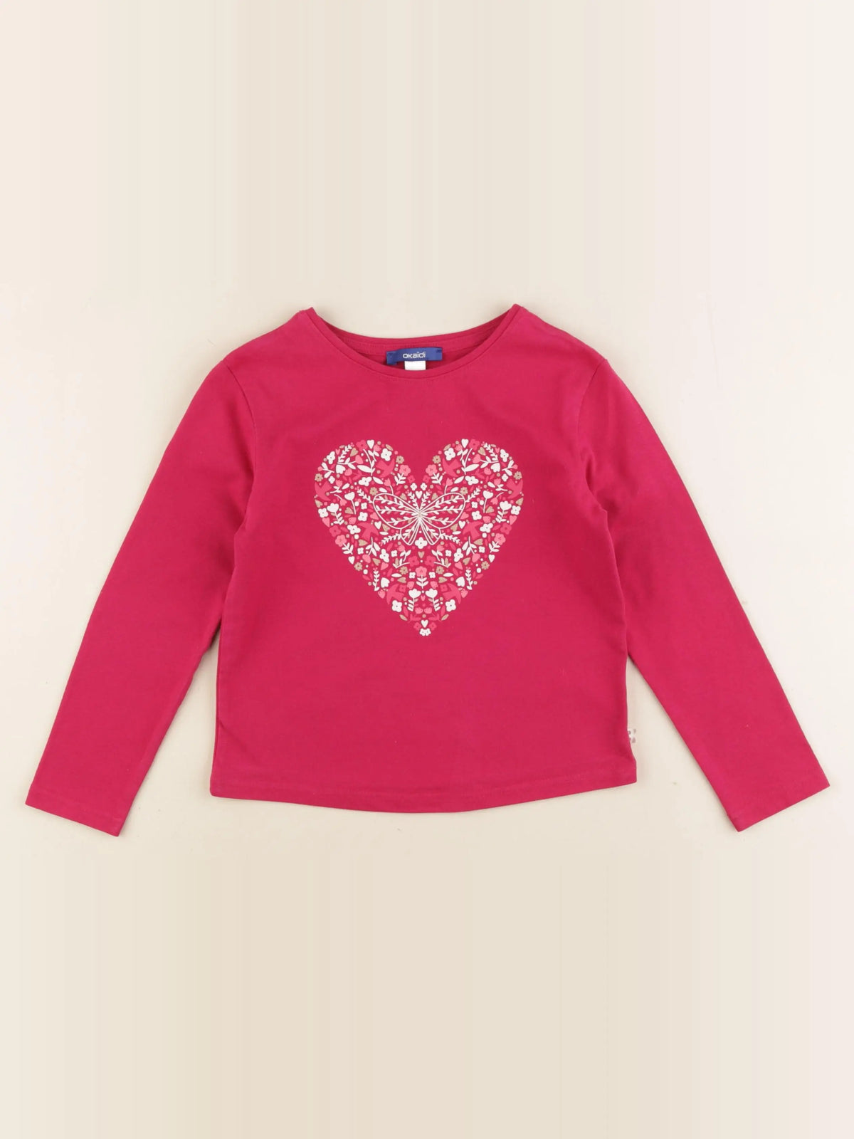 Okaidi - tee-shirt rose - 5 ans