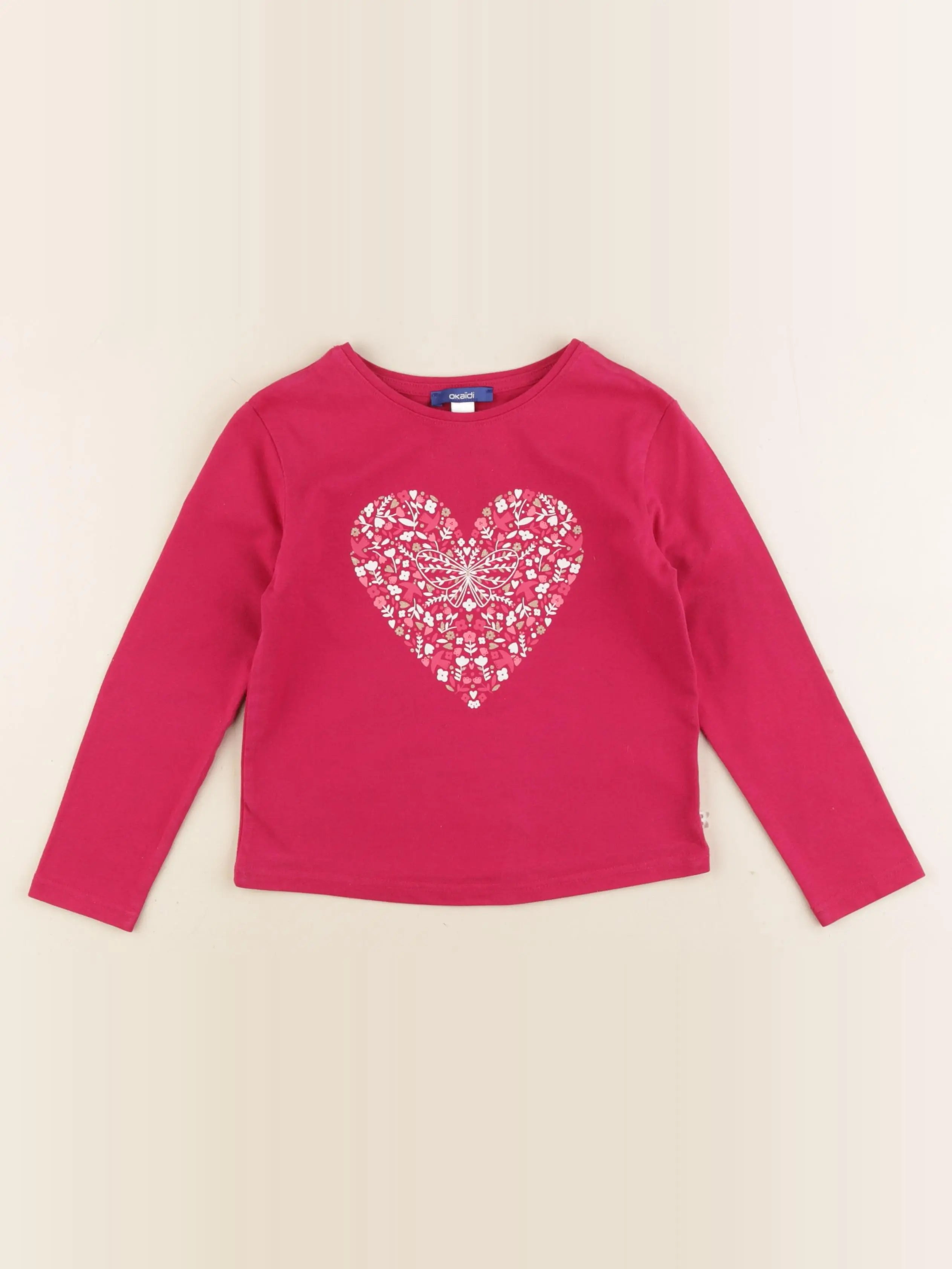 Okaidi - tee-shirt rose - 5 ans