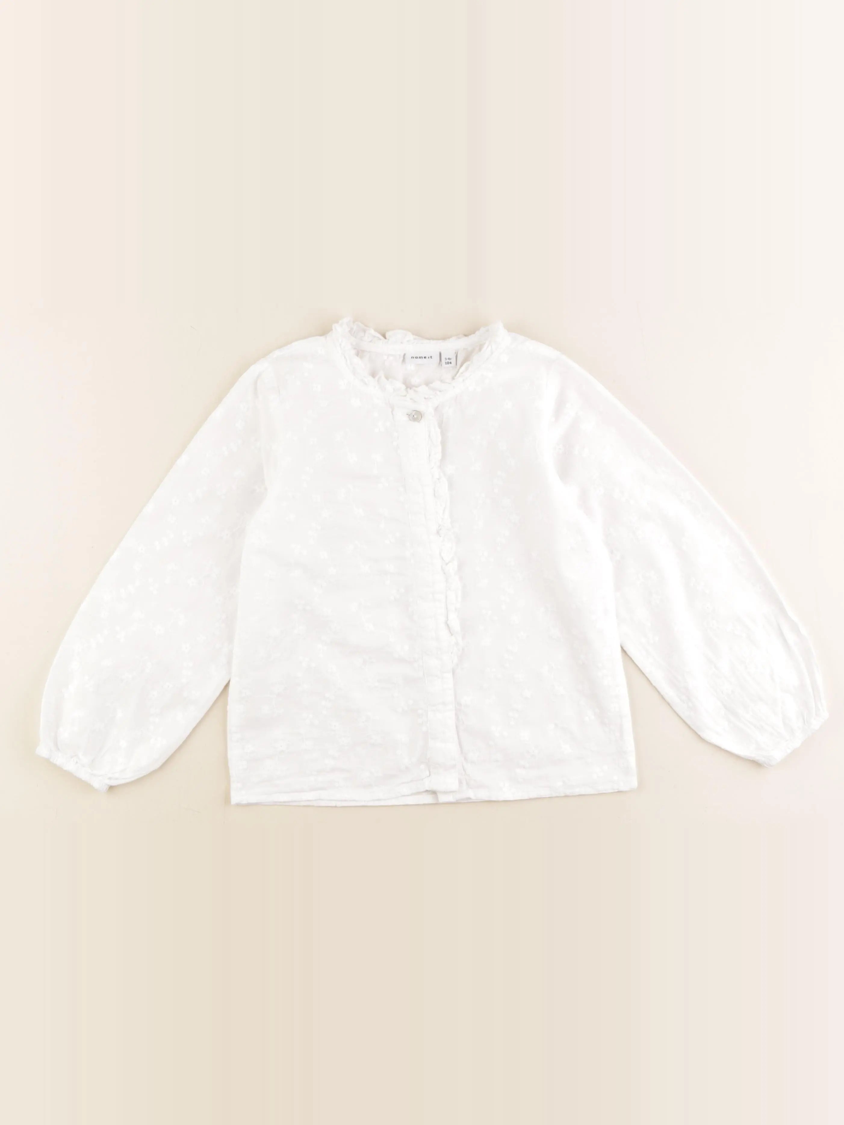 Name it - blouse blanc - 3/4 ans