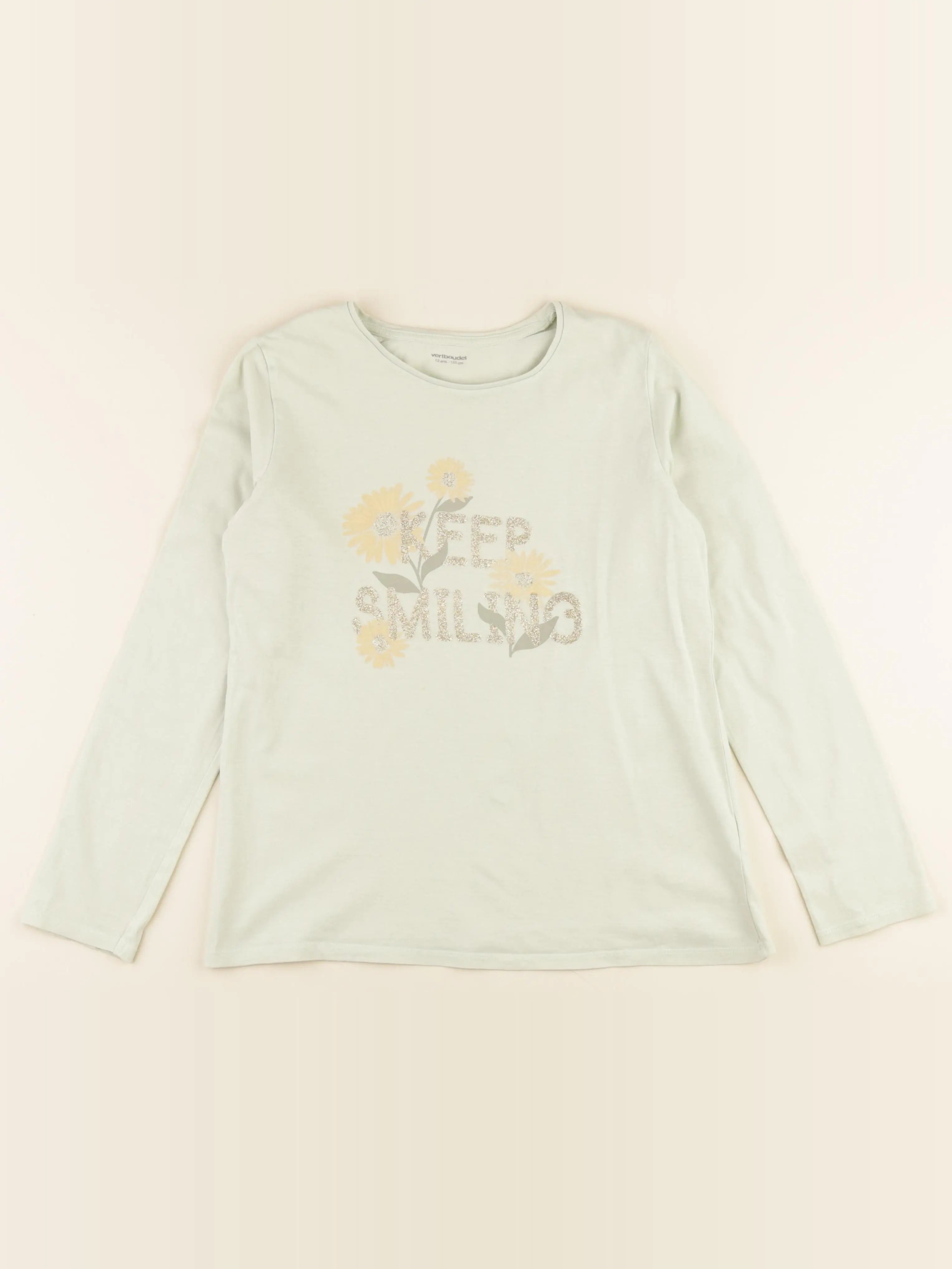 Vertbaudet - tee-shirt vert - 12 ans