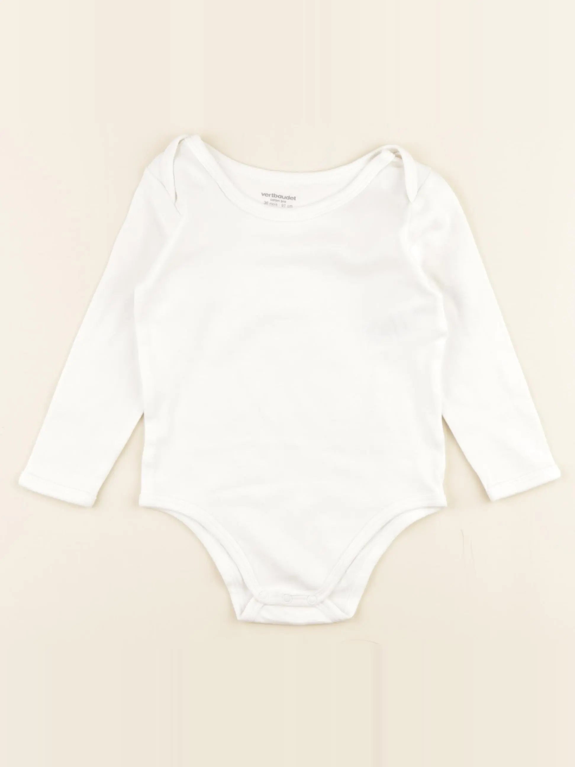 Vertbaudet - body blanc - 36 mois