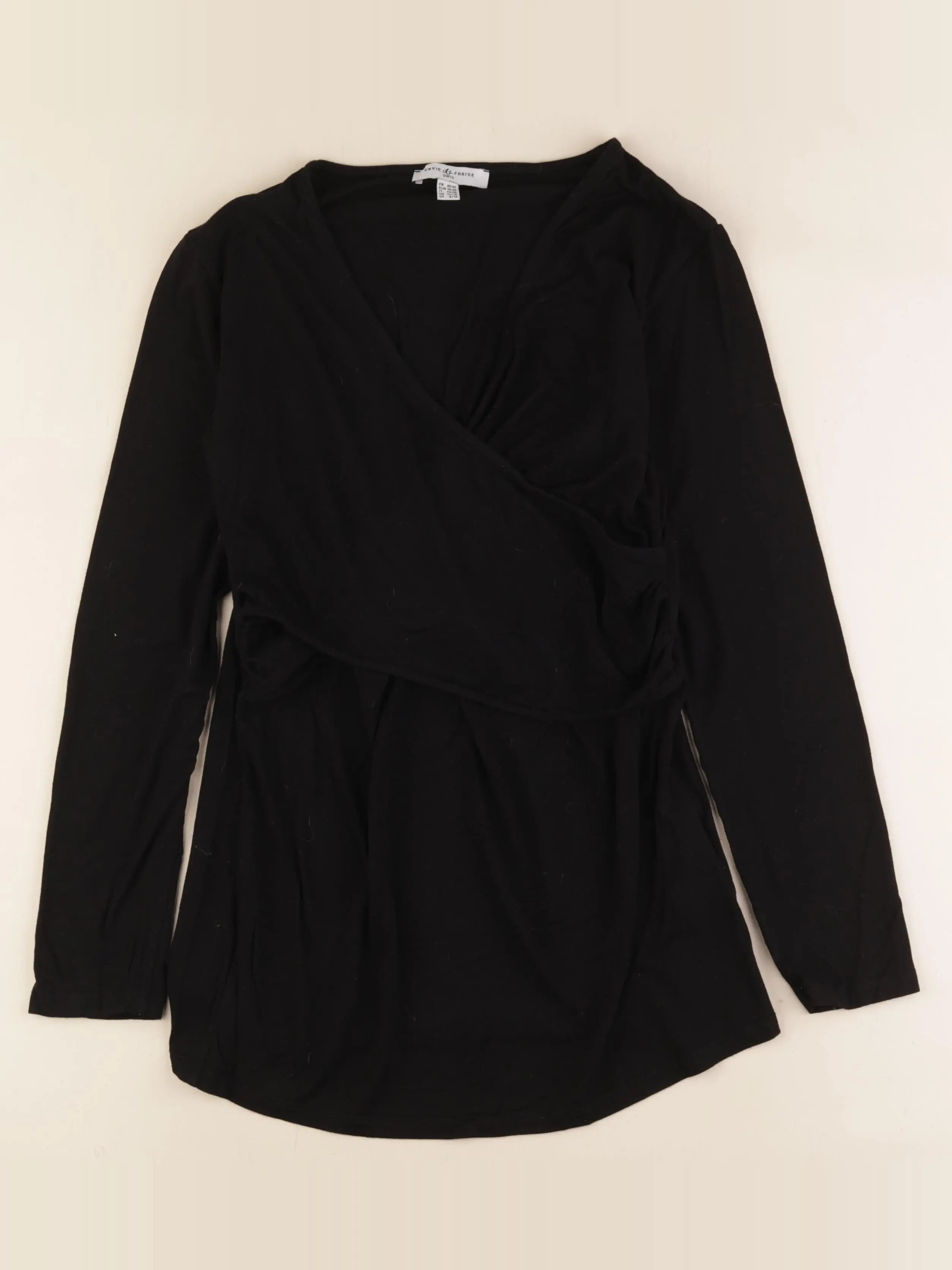 Envie de fraise - tee-shirt grossesse, allaitement noir - 40 à 42