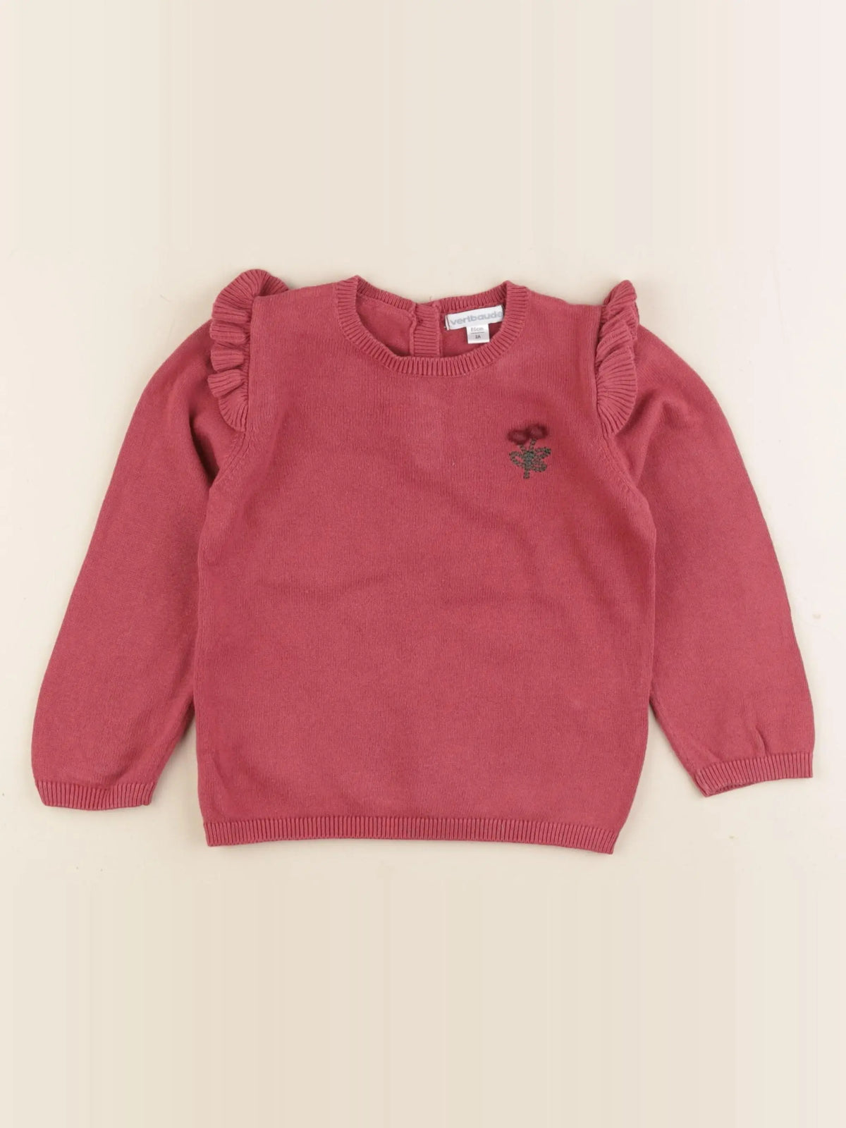 Vertbaudet - pull rose - 2 ans