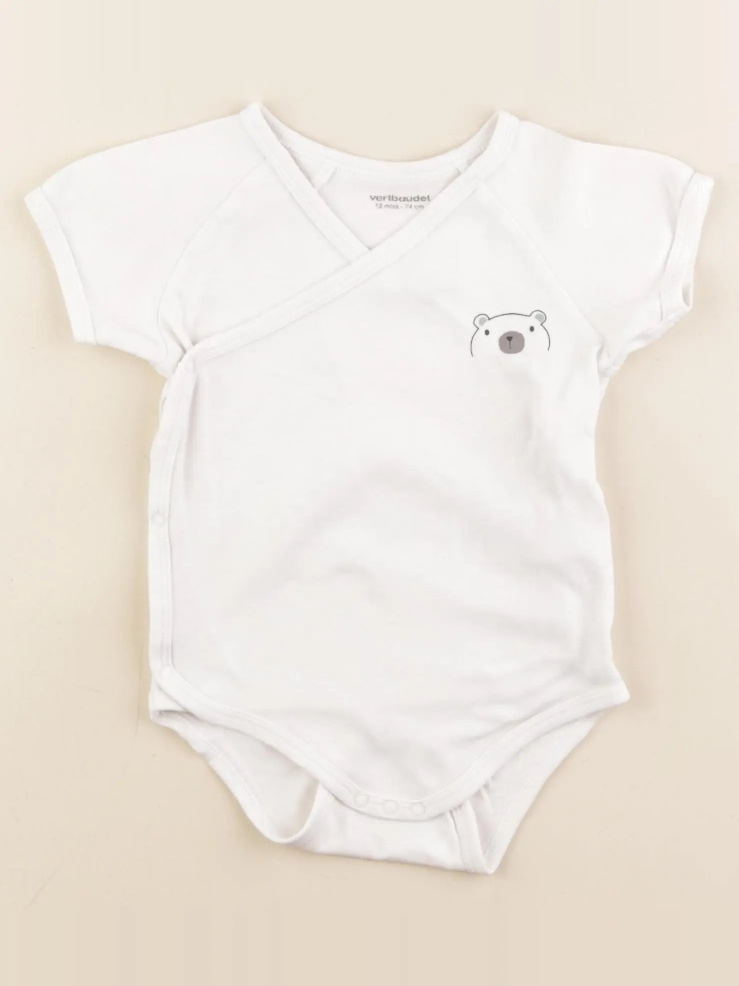Vertbaudet - body blanc - 12 mois