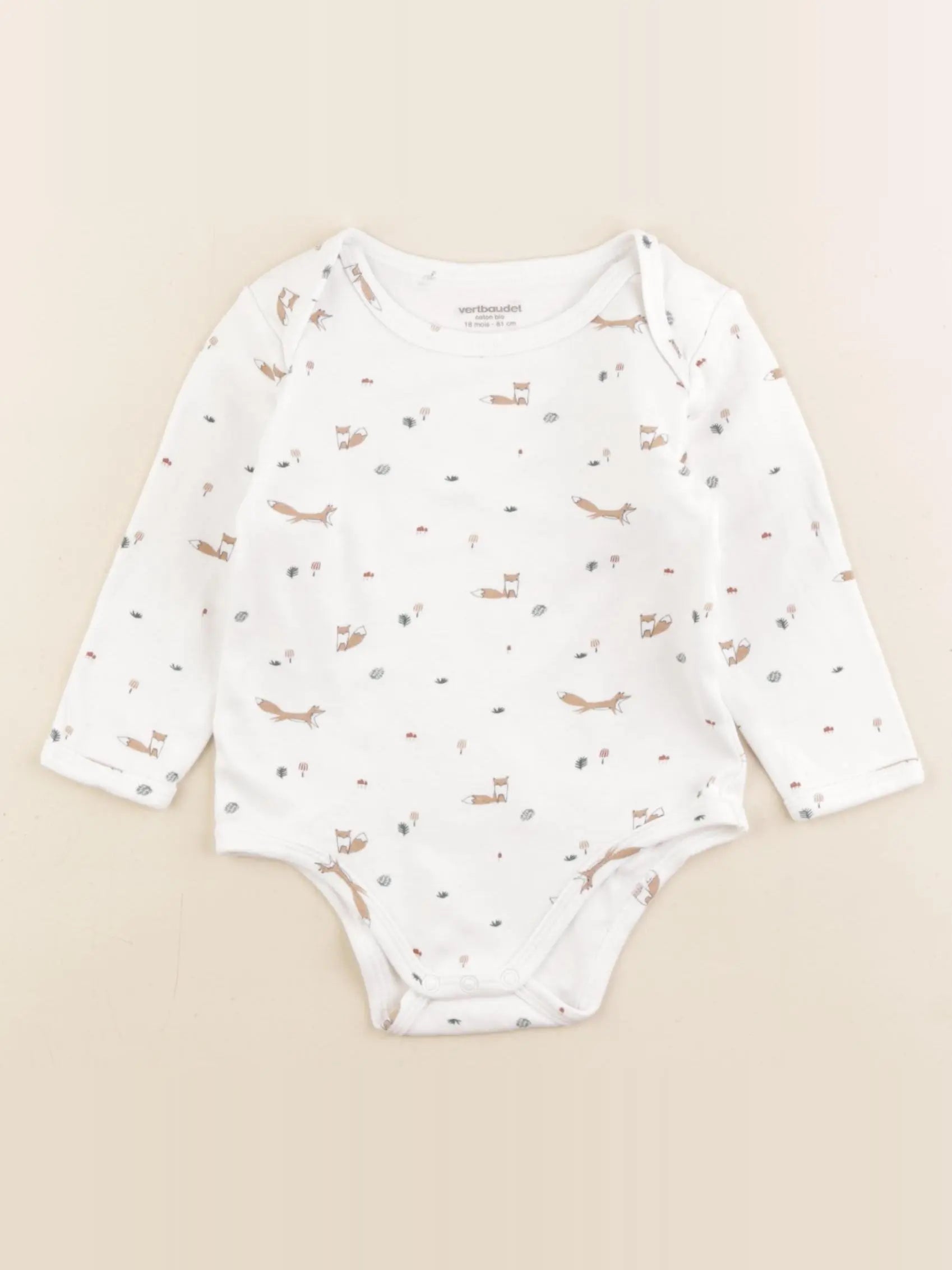 Vertbaudet - body blanc - 18 mois