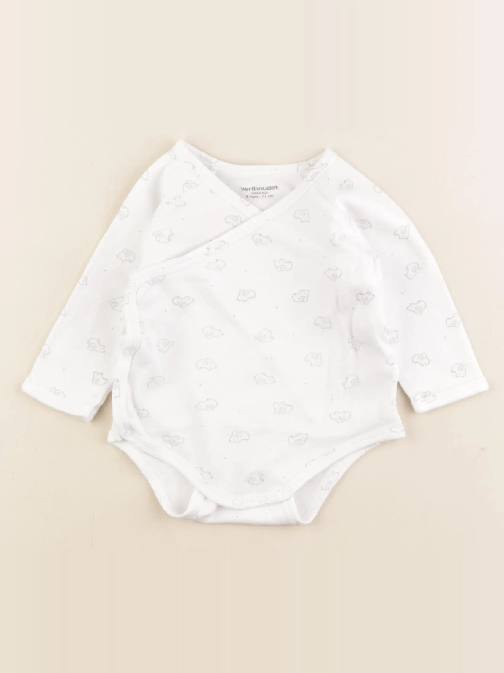 Vertbaudet - body blanc - 9 mois