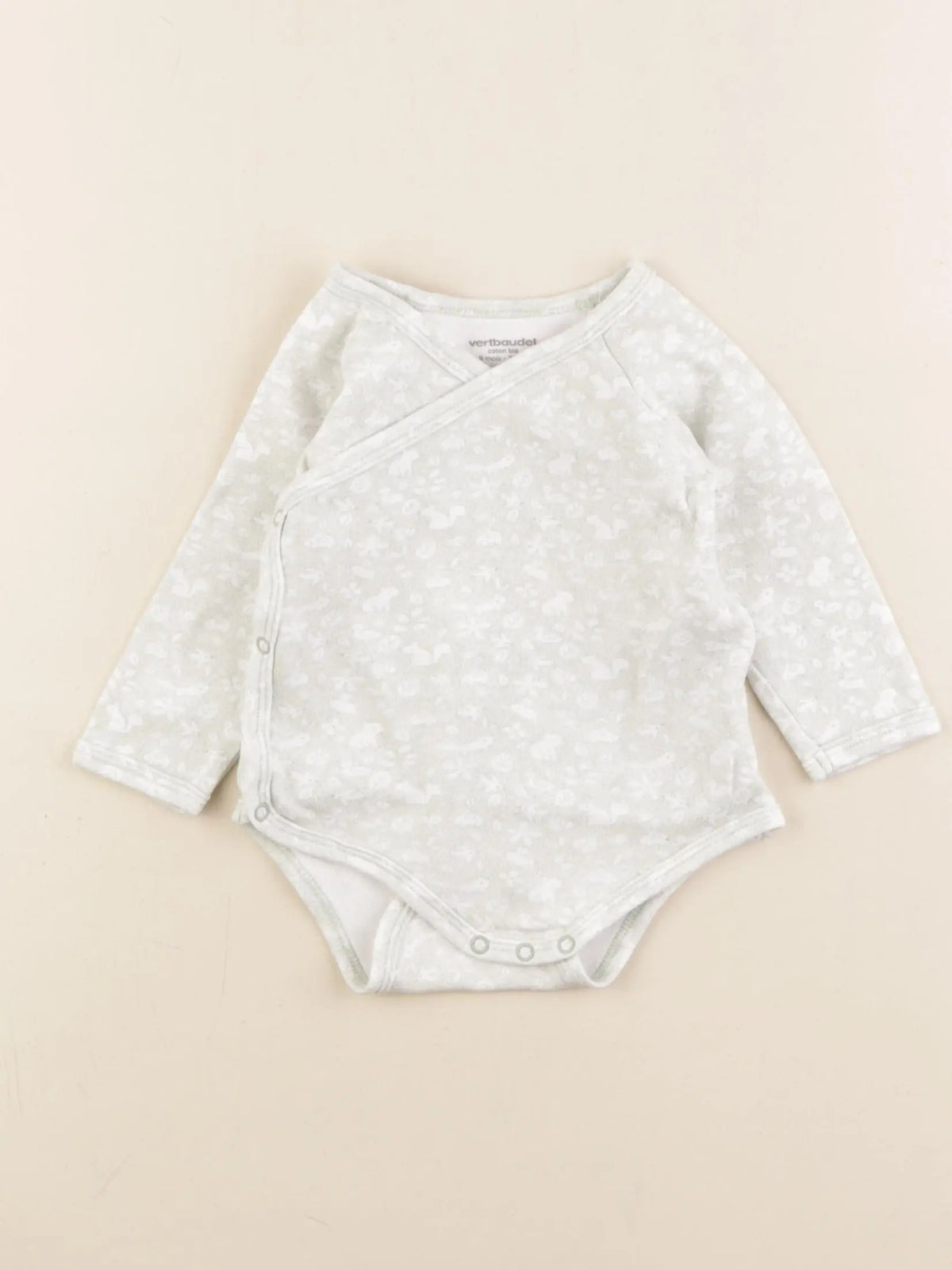 Vertbaudet - body vert - 9 mois