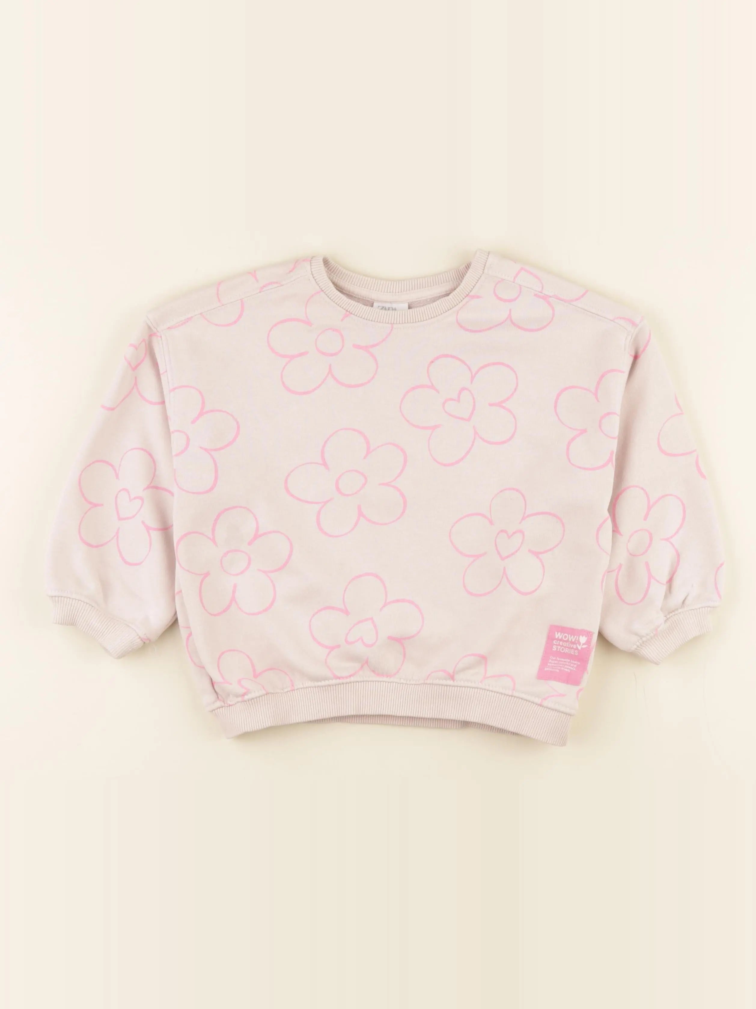 Zara - sweat rose - 4 ans