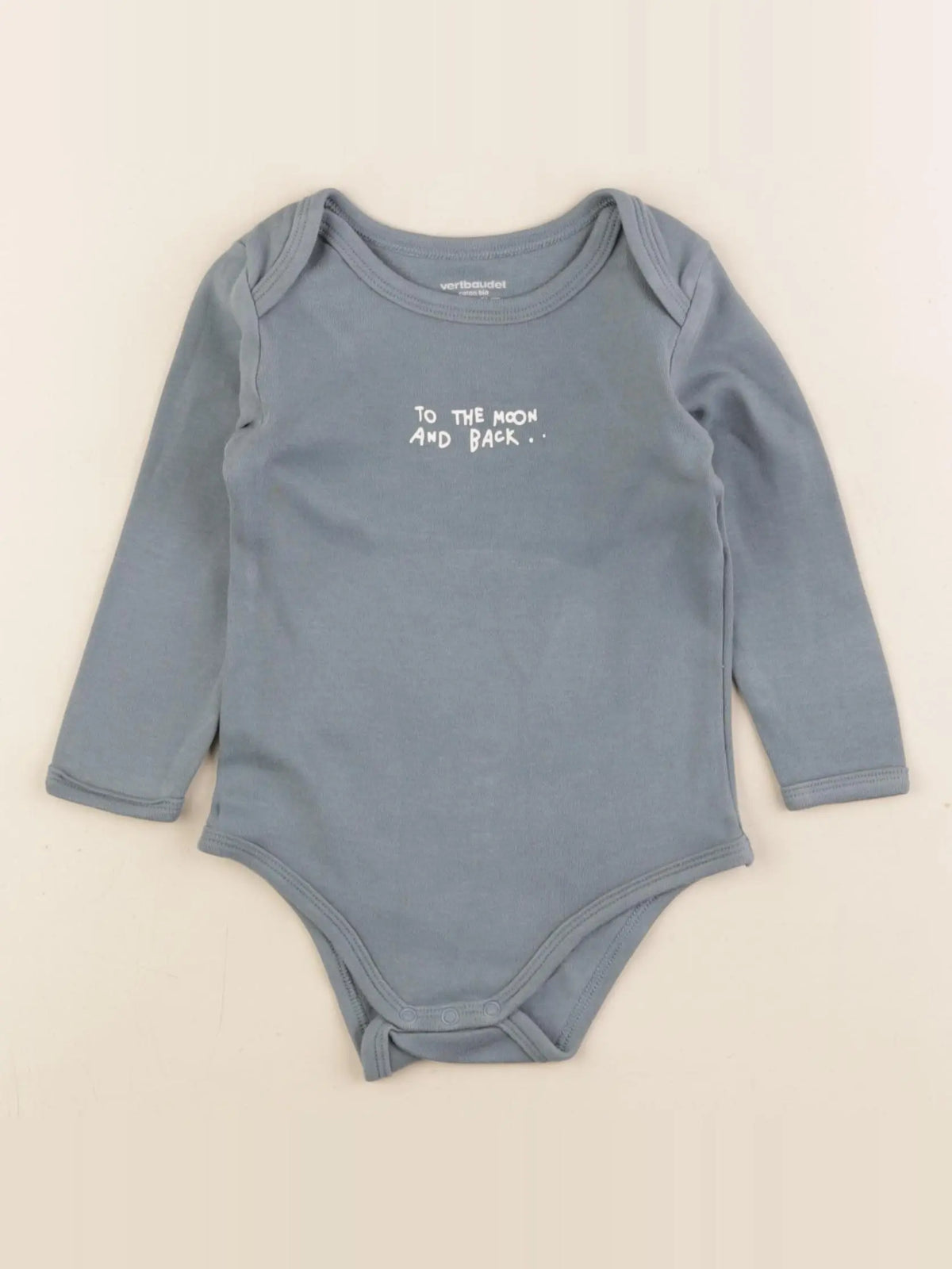 Vertbaudet - body bleu - 18 mois