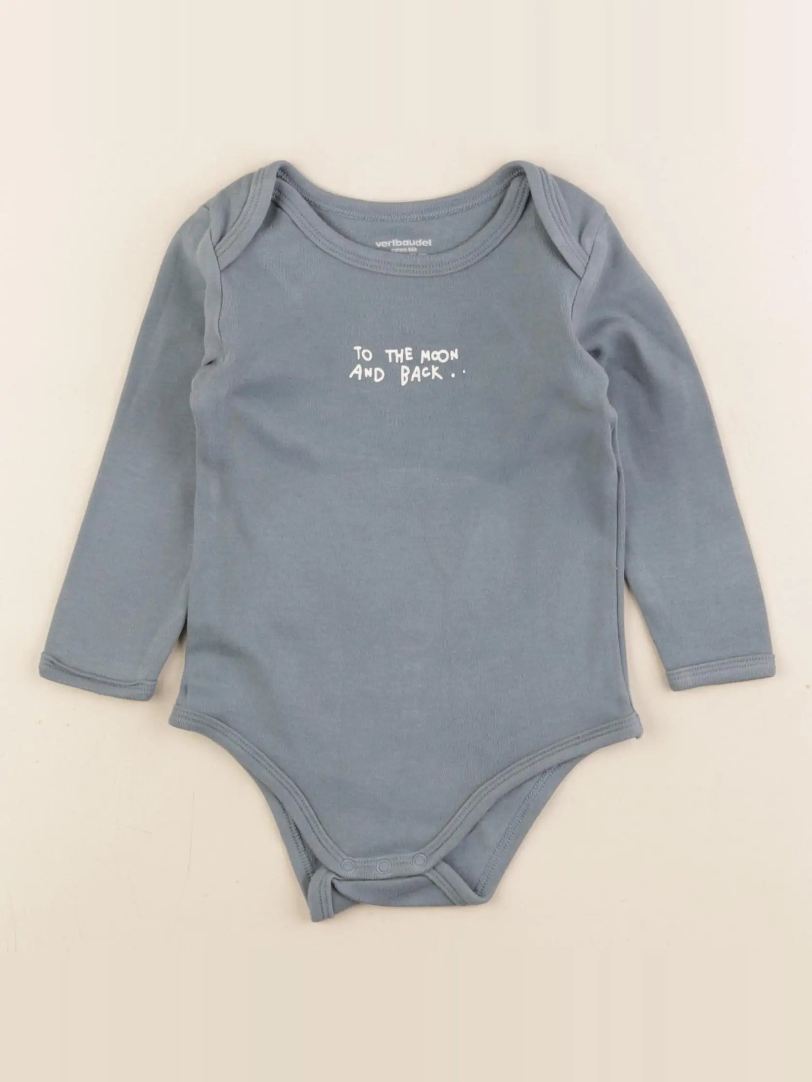Vertbaudet - body bleu - 18 mois