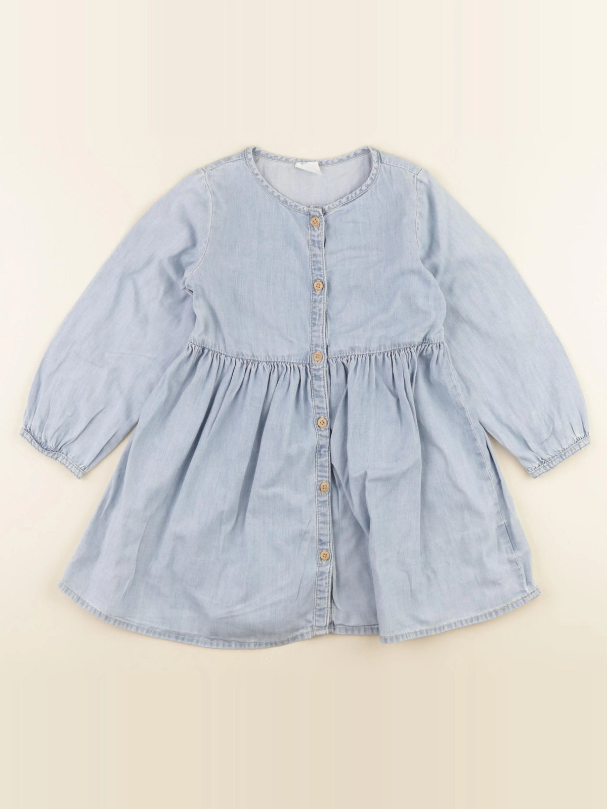 H&M - robe bleu - 3/4 ans