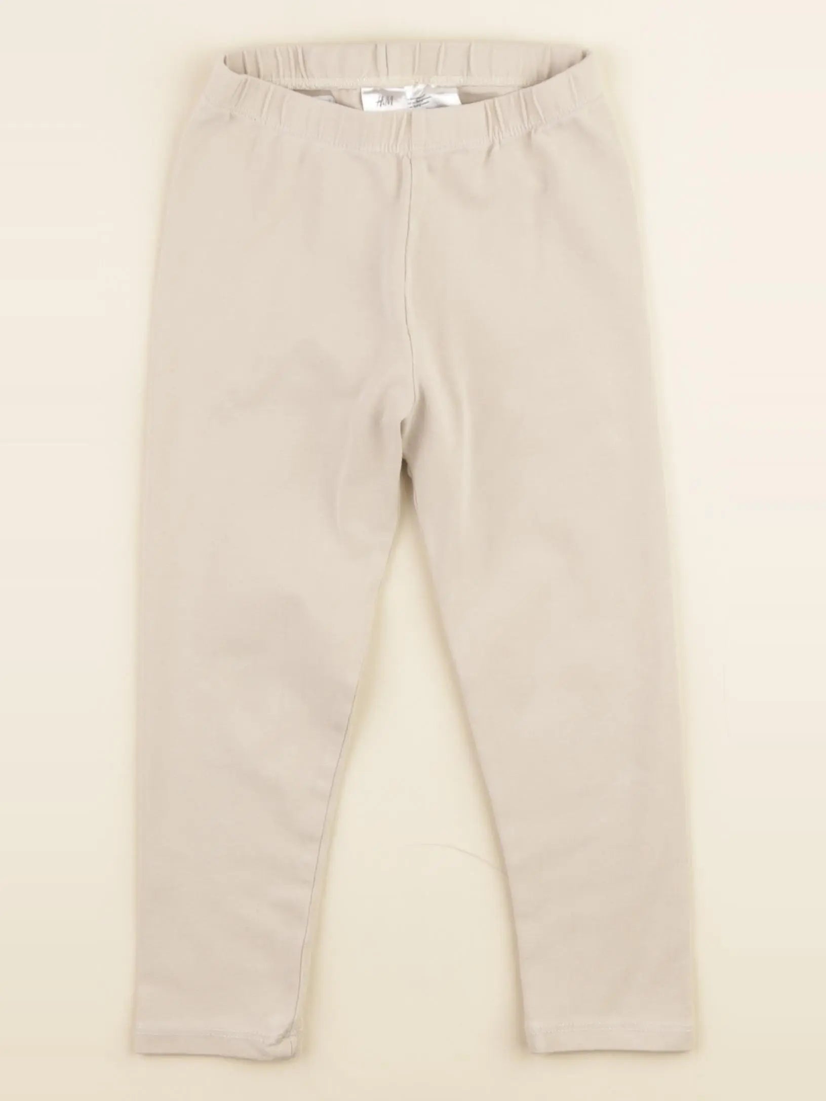 H&M - legging beige - 2/3 ans